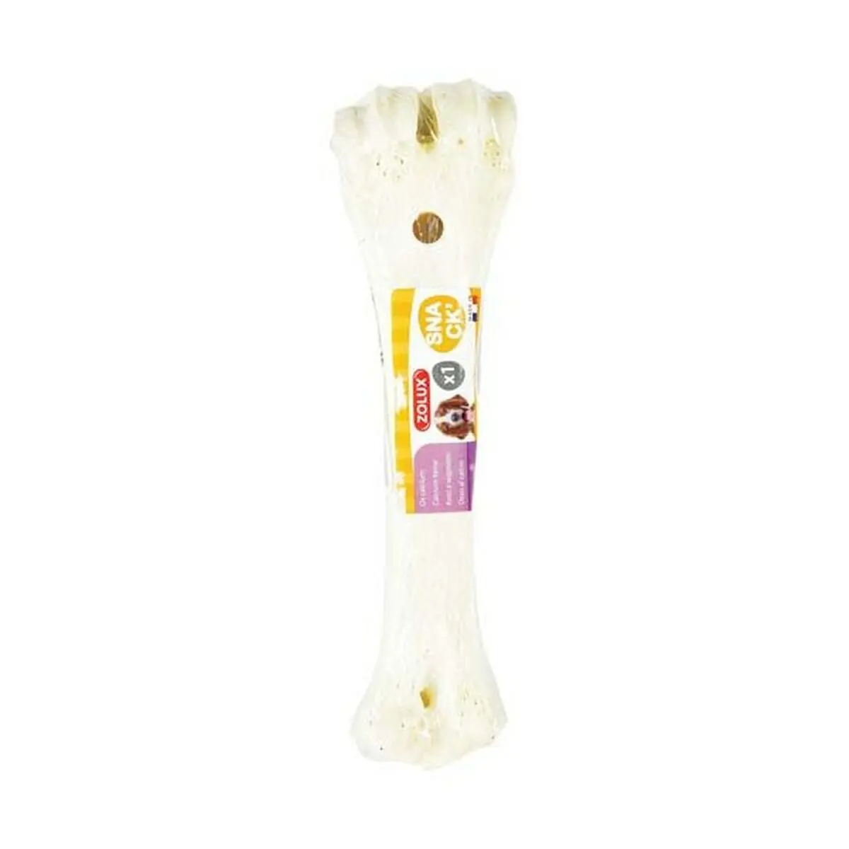 Giocattolo da mordere per cani Zolux Bone with added calcium 200 g