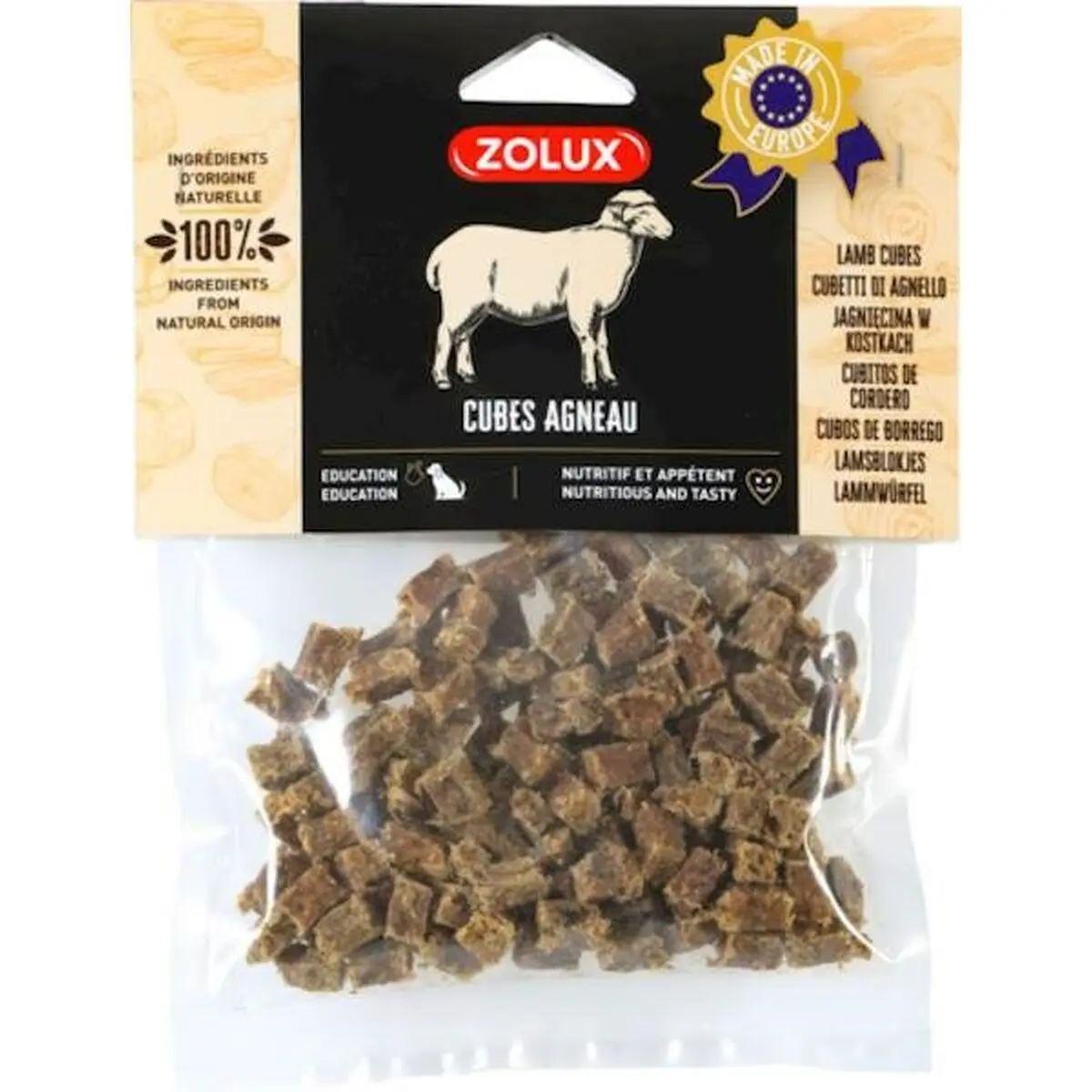 Snack per Cani Zolux Lamb Cubes 100 g