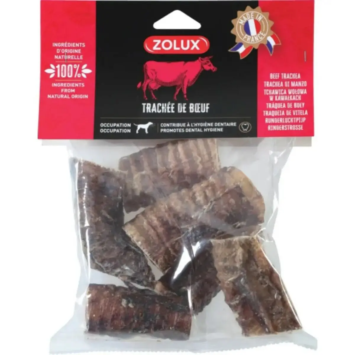 Giocattolo da mordere per cani Zolux Beef ear Carne di manzo e vitello 200 g