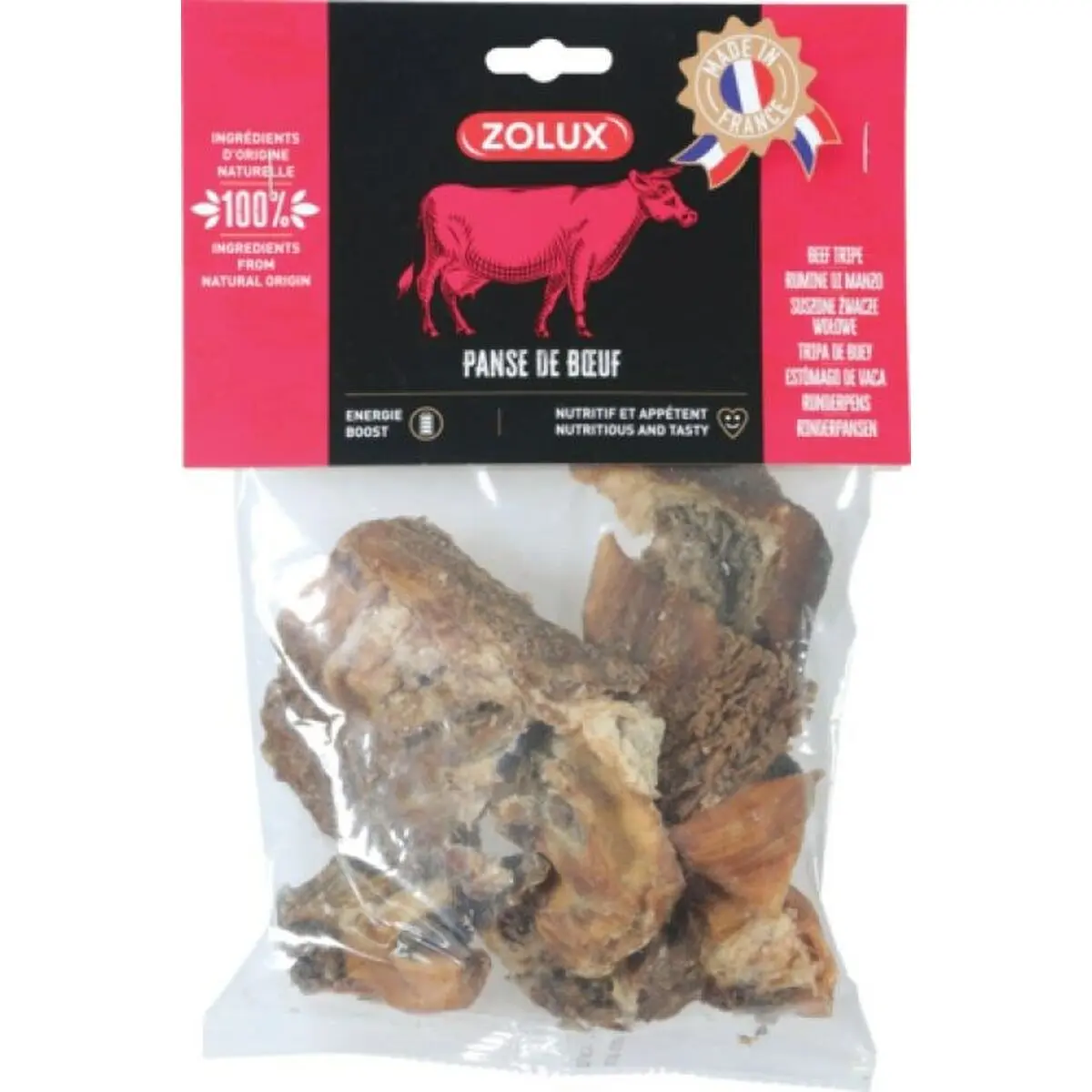 Snack per Cani Zolux Beef rumen Carne di manzo e vitello 150 g