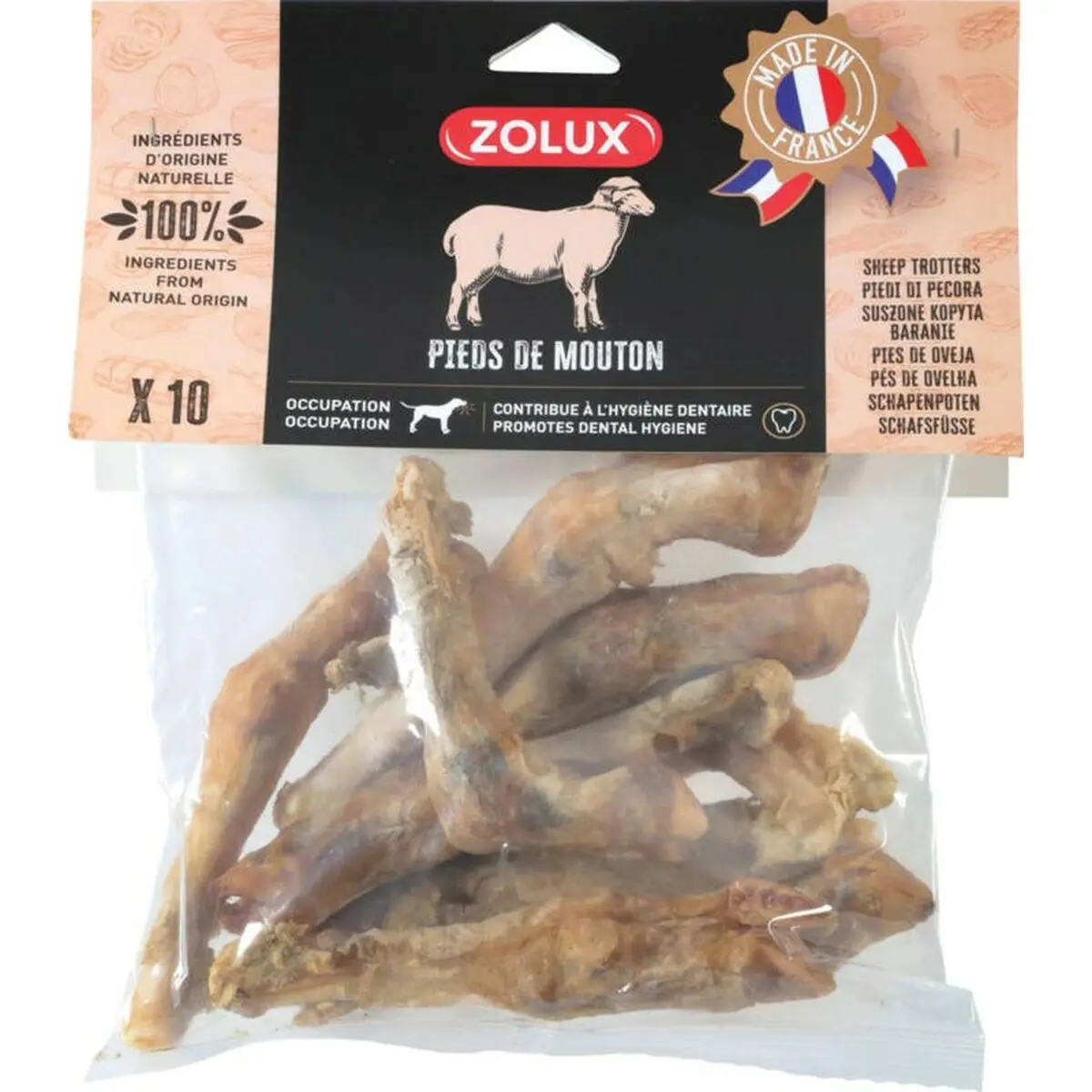 Giocattolo da mordere per cani Zolux Sheep leg 500 g