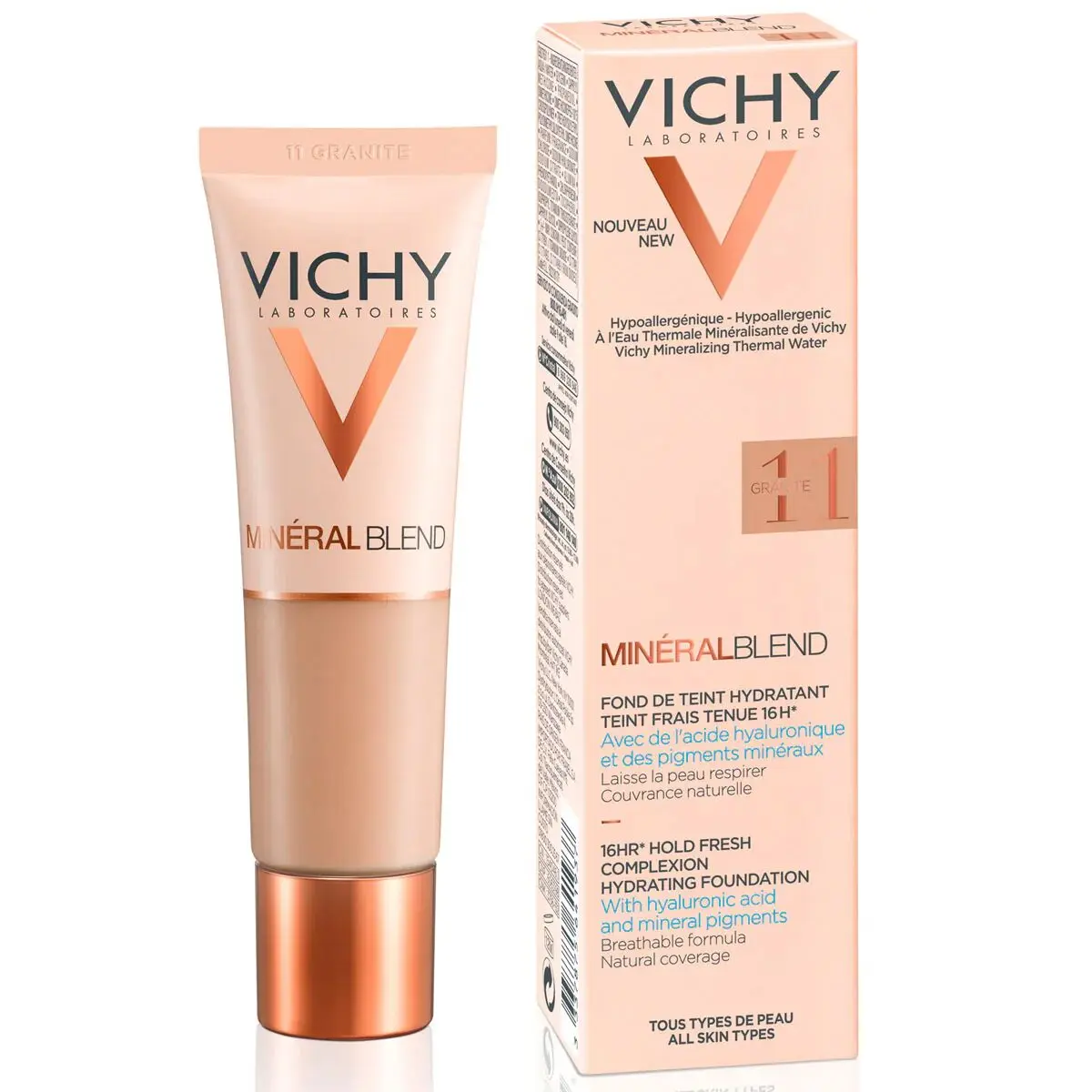 Base per Trucco Fluida Vichy Mineralblend Nº 11 Granite 30 ml