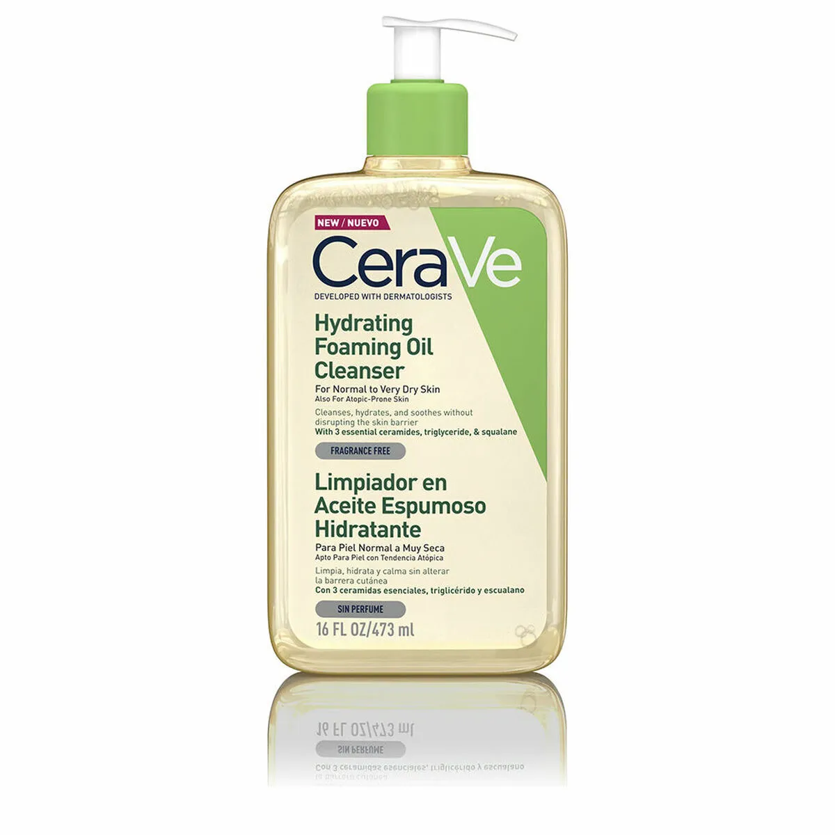 Olio Idratante CeraVe Hydrating Foaming Oil Cleanser Schiuma Detergente 473 ml