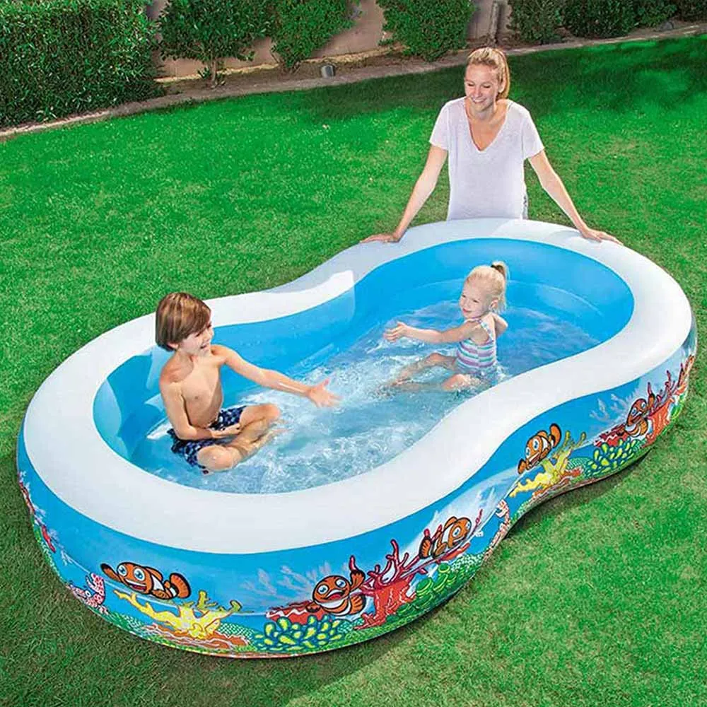 Piscina Gonfiabile Otto Family 262x157x47cm 544LT 2 Anelli Per Esterno Bestway