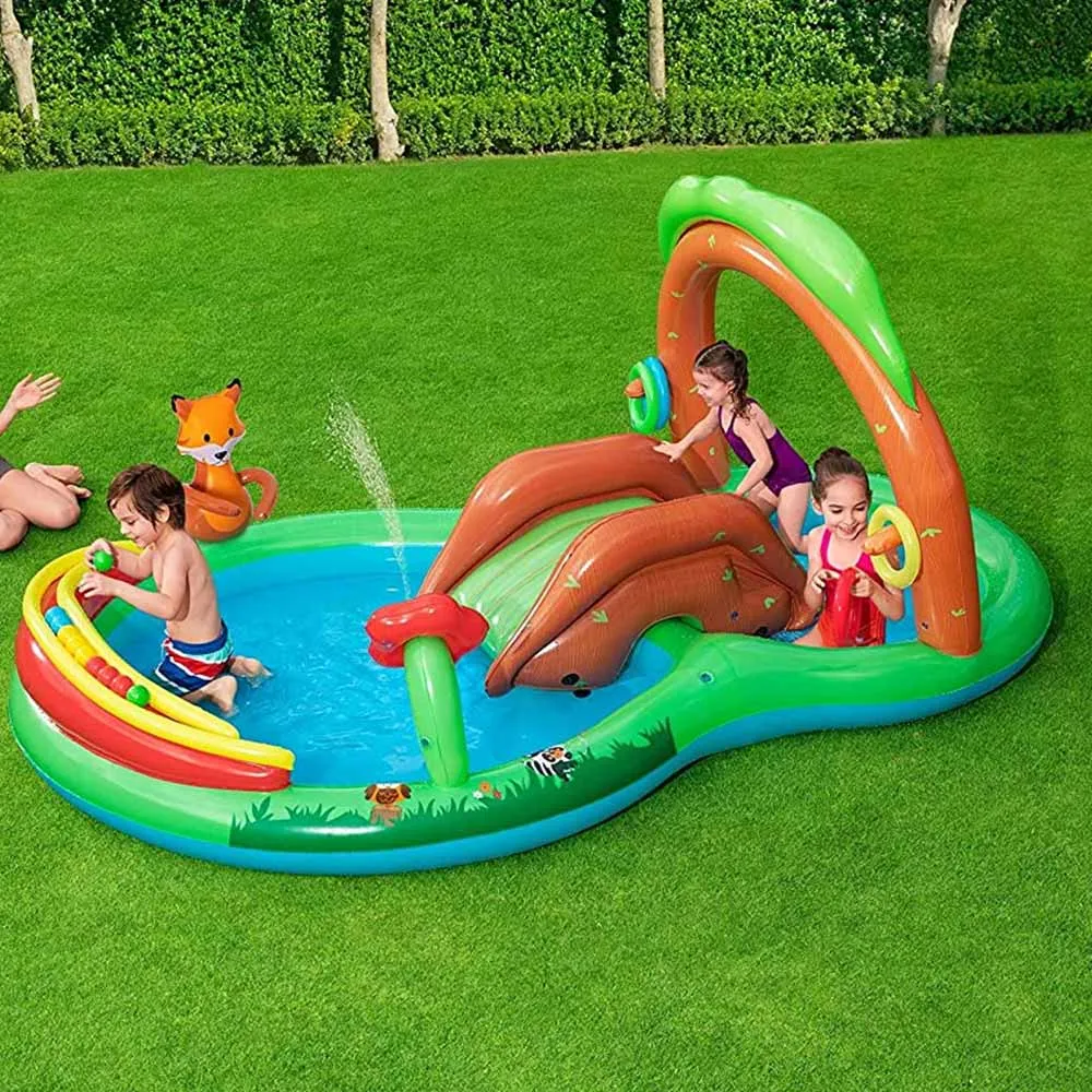 Piscina Amicic del Bosco Parco Giochi Bambini Play Center con Scivolo e Attivita