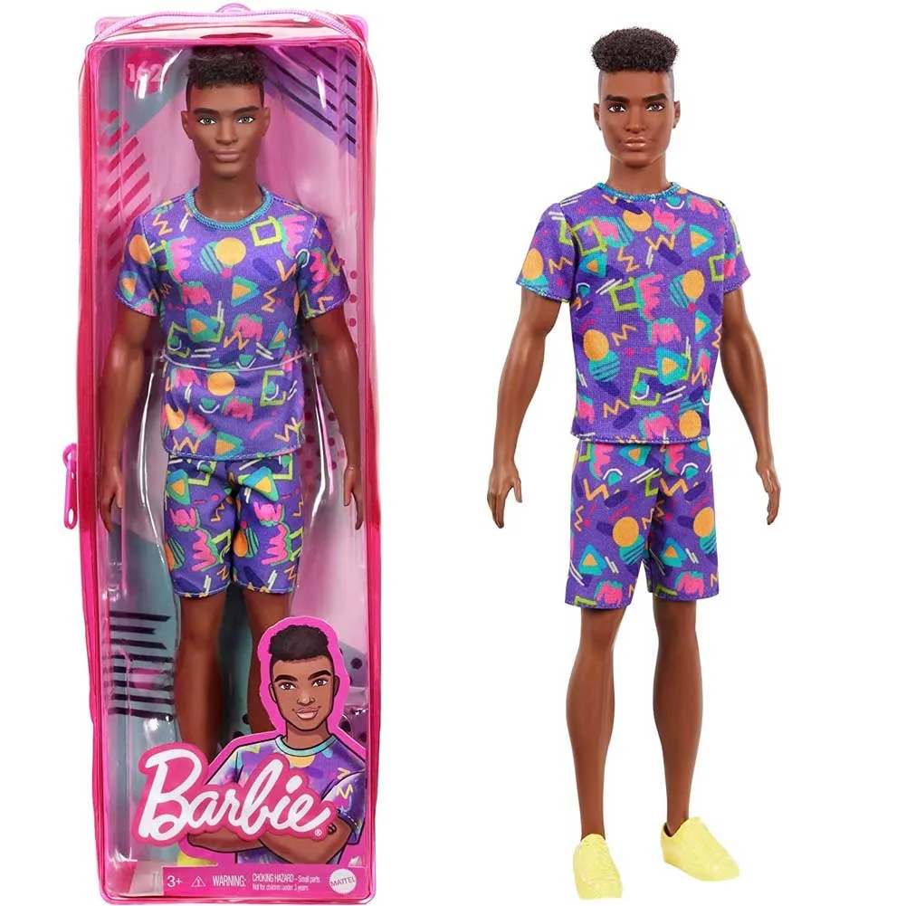 Barbie Fashionistas-Bambola Ken Afroamericano con Vestiti alla M