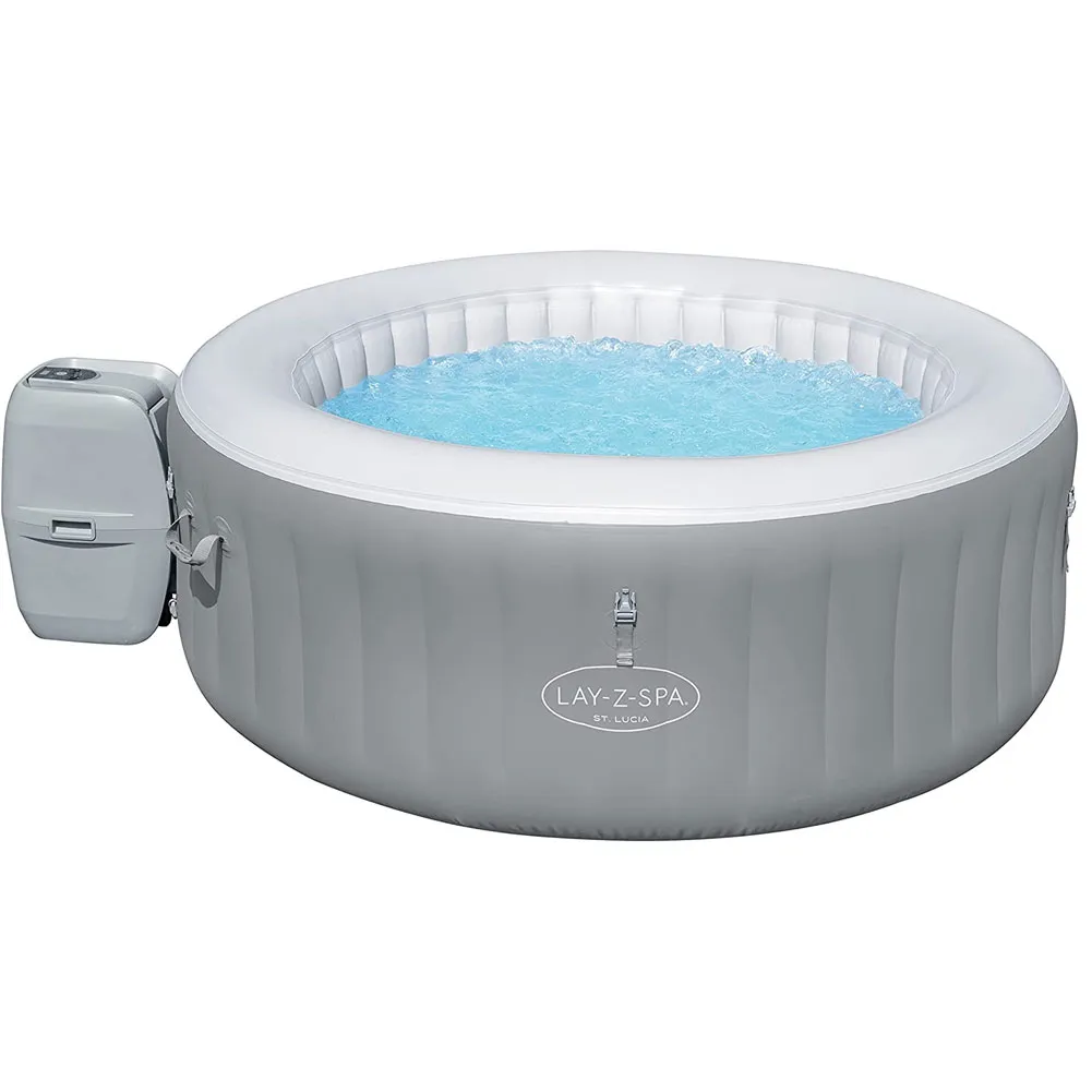 Vasca Piscina Idromassaggio Gonfiabile Lay-Z Spa St. Lucia 2 Posti Pompa Bestway