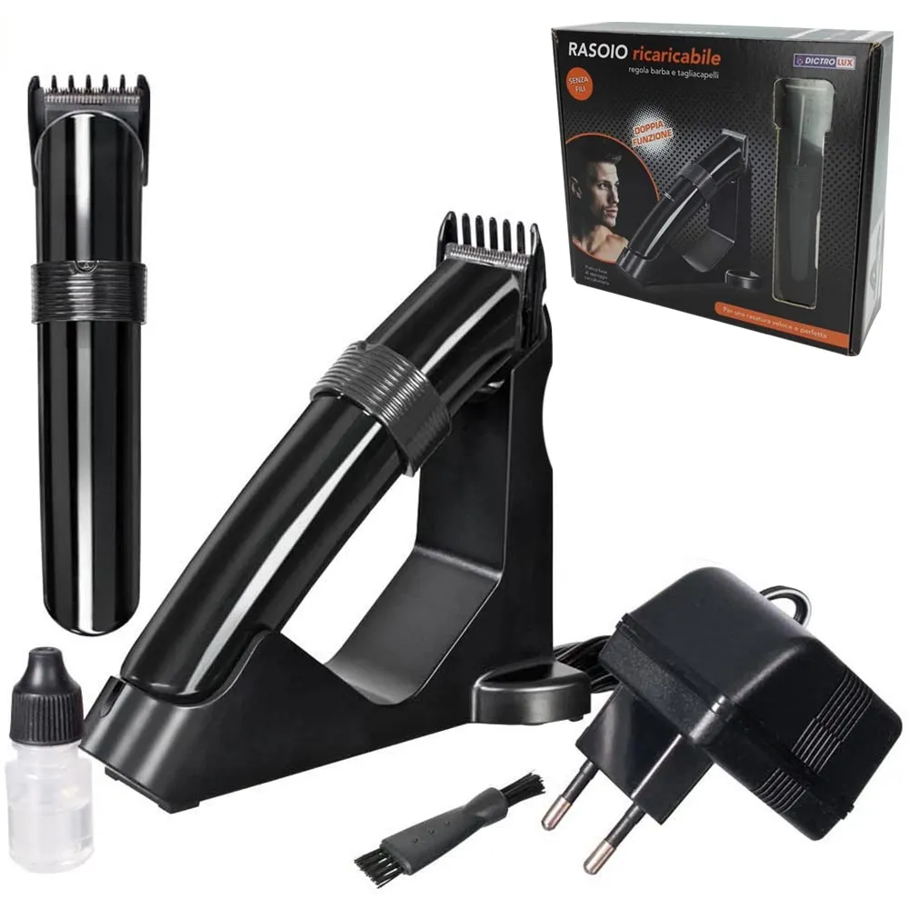 Rasoio Taglia Capelli Trimmer Elettrico Ricaricabile Regola Barba Cordless