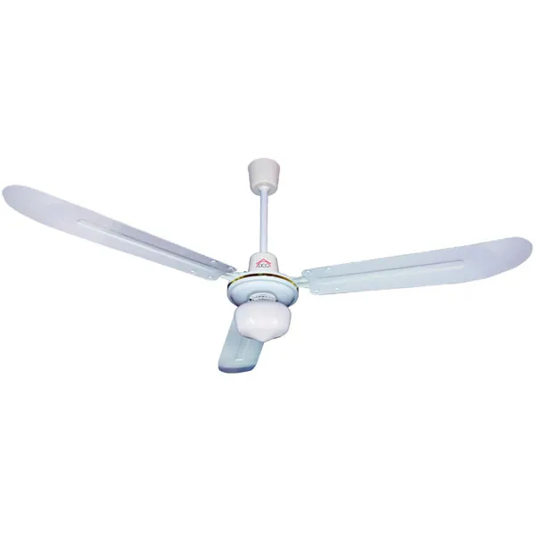 Ventilatore da Soffito Bianco 3 pale con Luce Plafoniera DCG 50W 3 Velocita