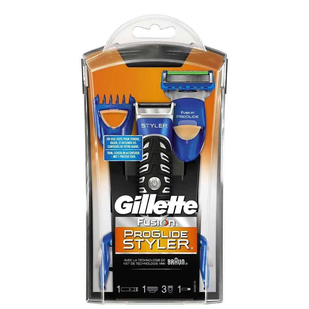 Gillette regola barba con lama precisione e 3 pettini Nero e Blu