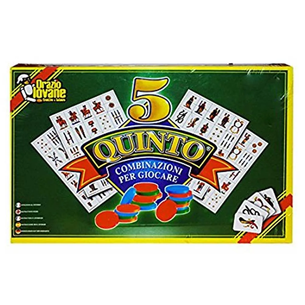 Gioco Di Società da Tavolo Quinto Iovane Con Carte Napoletane e Cartelle Incluse