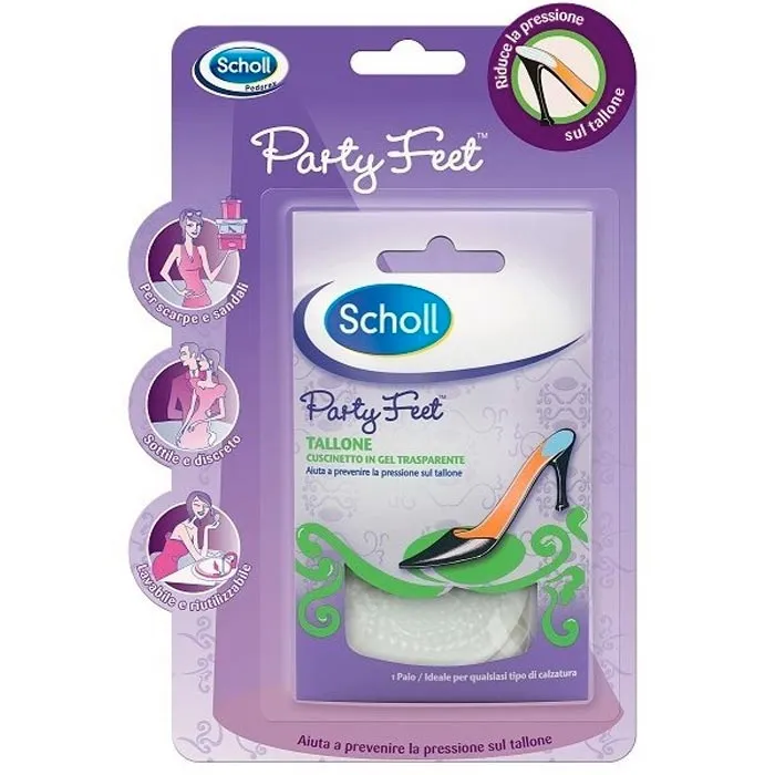 Pedorex Party Feet Cuscinetto In Gel Trasparente Per Tallone 2 Pezzi Dr.Scholl