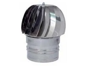 FUMAIOLO GIREVOLE GLOBO INOX Tondo (attacco maschio) � cm. 8