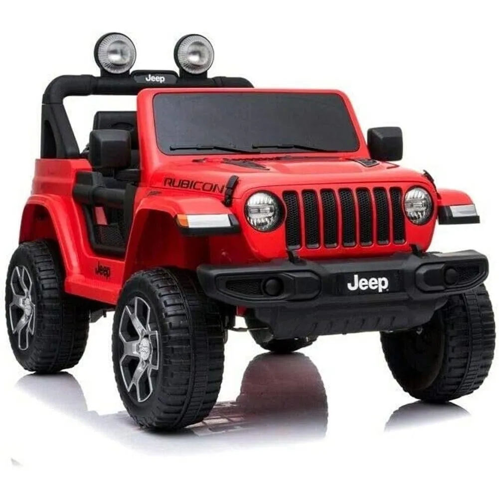 Jeep Wrangler Rubicon 2 Posti Auto Elettrica per Bambini Full Optional Rossa