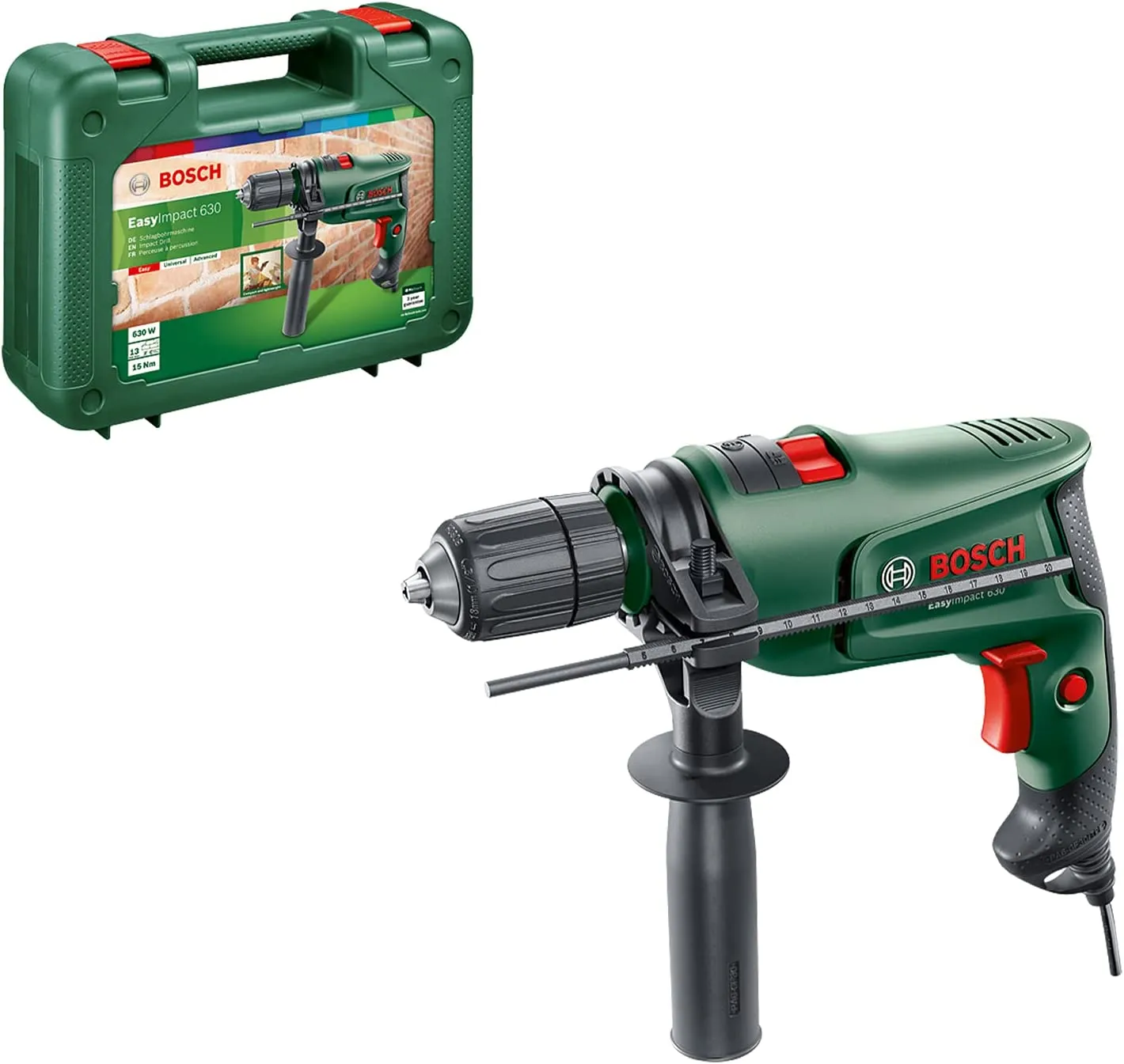 BOSCH-V TRAPANO 630W MM.13 EASY IMPACT 630 KIT