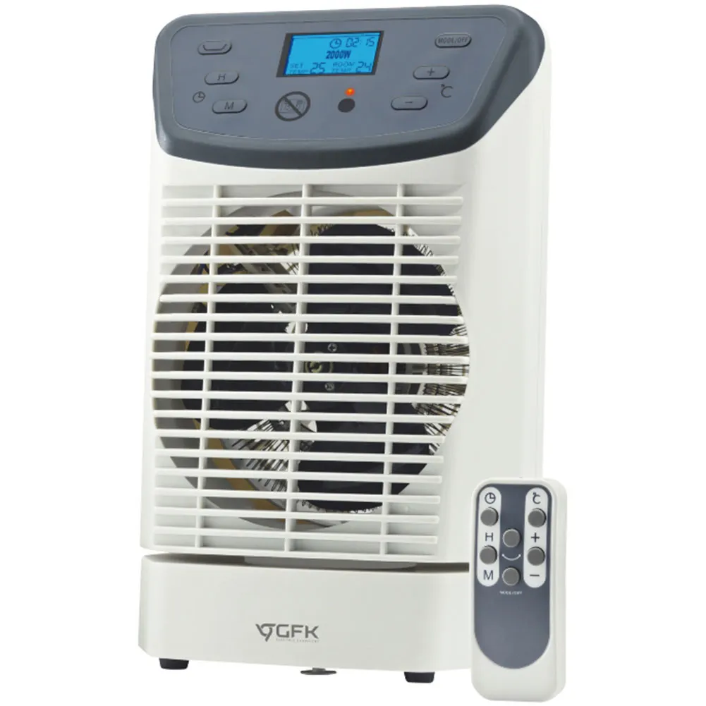 Caldobagno Termoventilatore Stufa Elettrica 2000W Oscillante Timer Telecomando