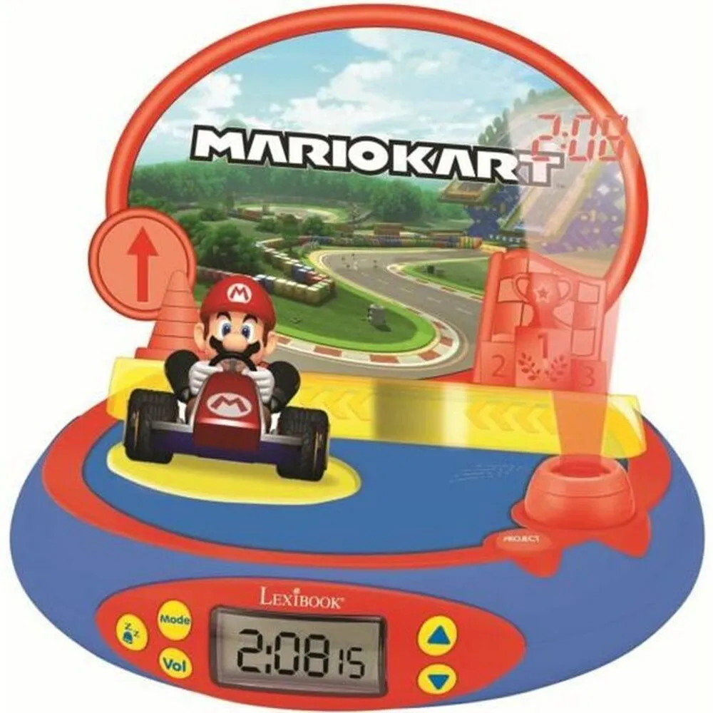 Orologio Sveglia Lexibook Mario Kart Proiettore con suono