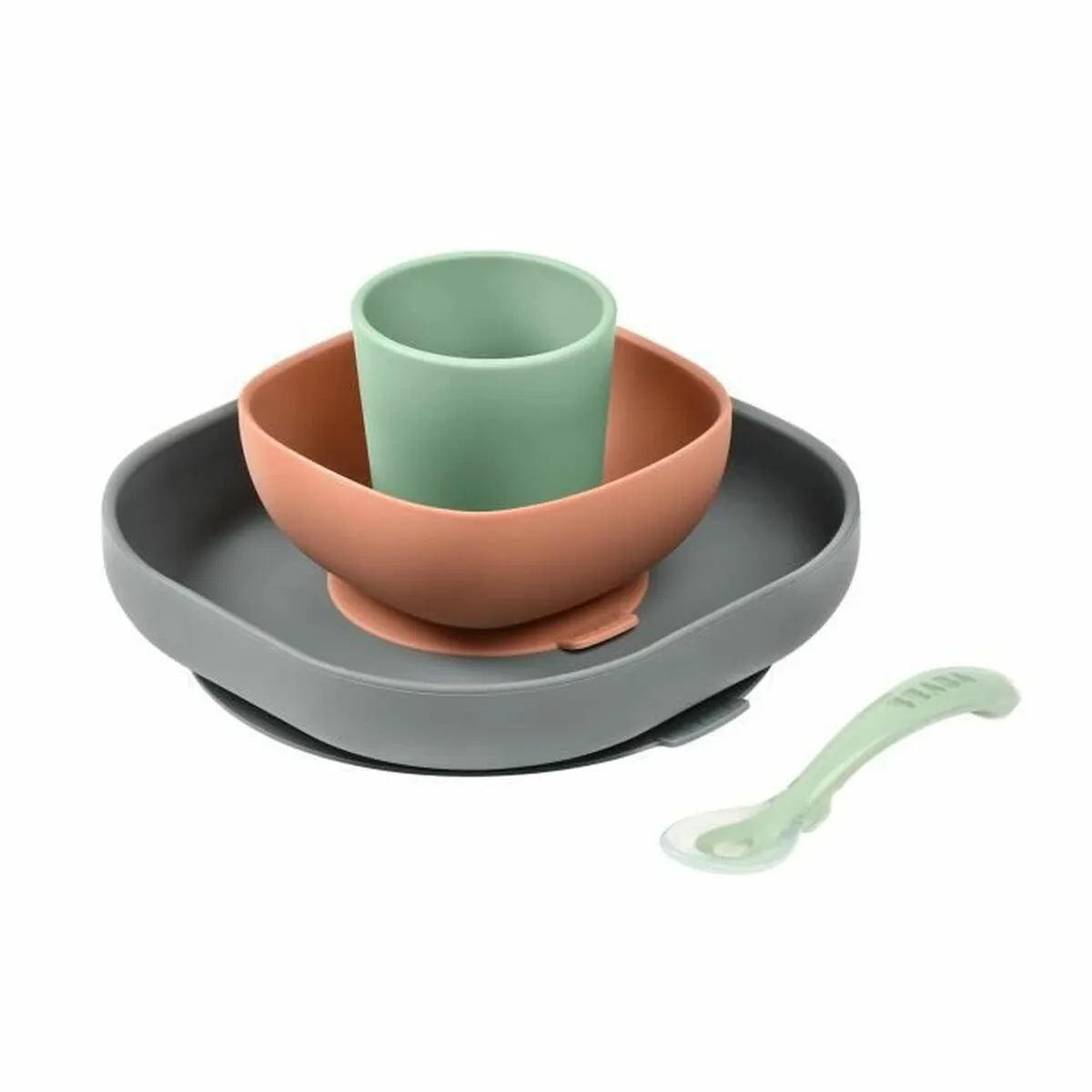 Set di Stoviglie Béaba 4 Pezzi Silicone