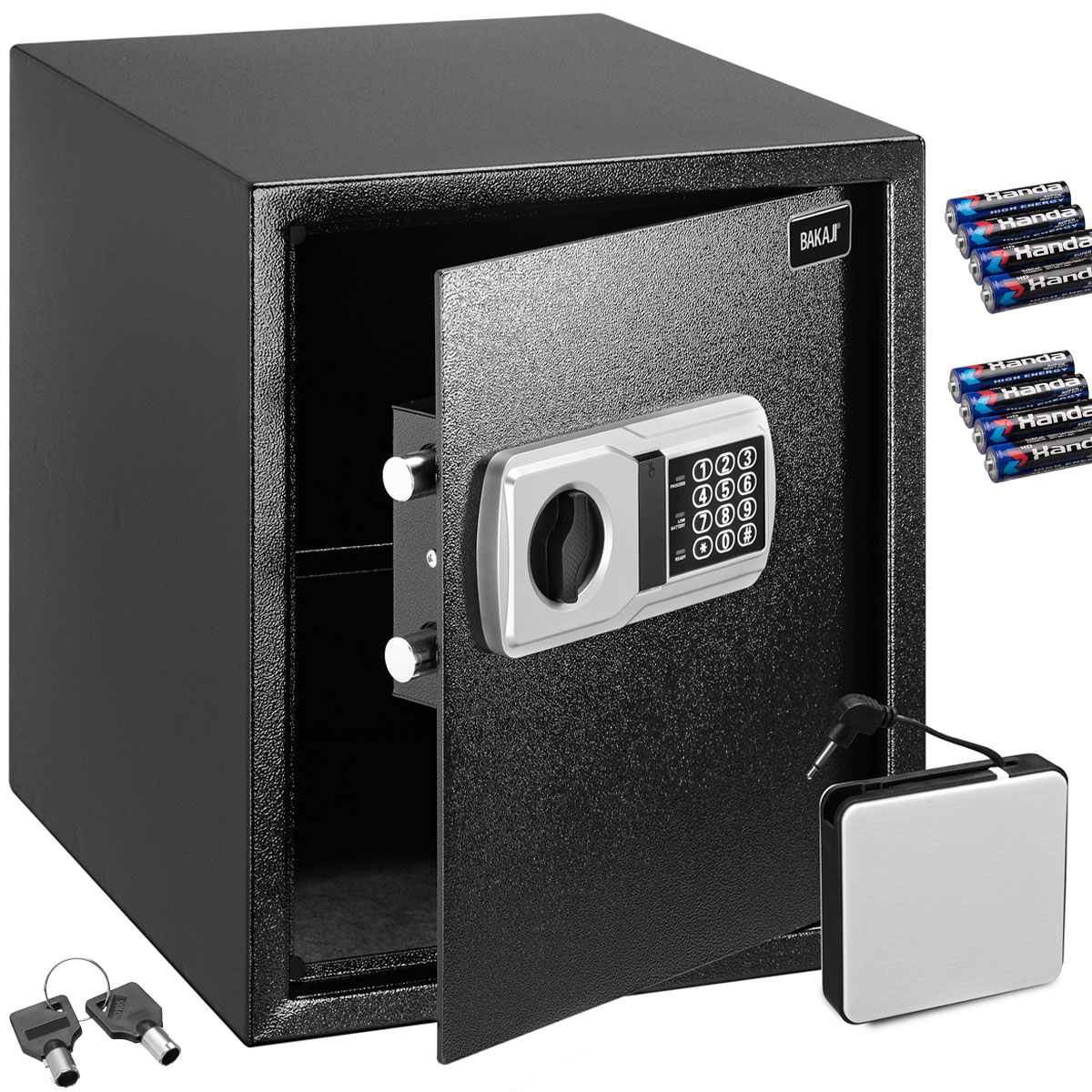 Cassaforte Elettronica di sicurezza 40x35x40cm Porta documenti Valori Casa Hotel (1)