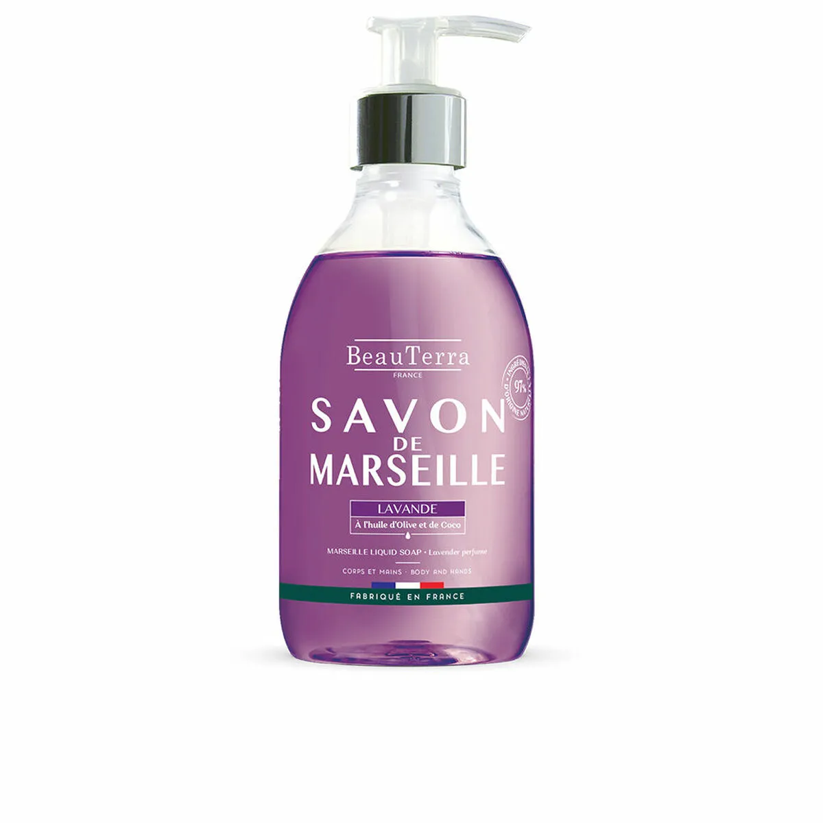 Sapone Liquido Beauterra Marseille Universale Lavanda Mani 300 ml