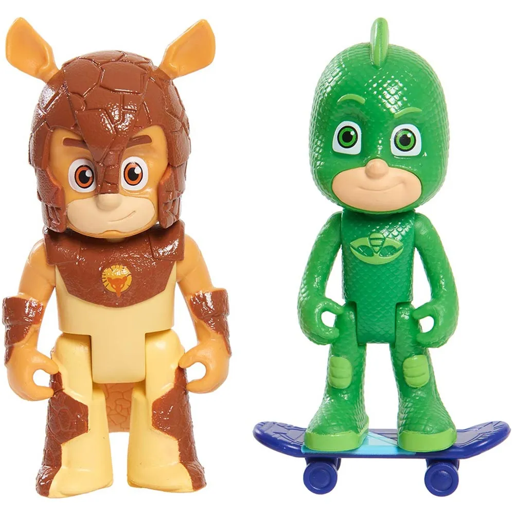 Set 2 Personaggi PJ Masks Action Figures Geco e Armadylan Giocattoli Idea Regalo