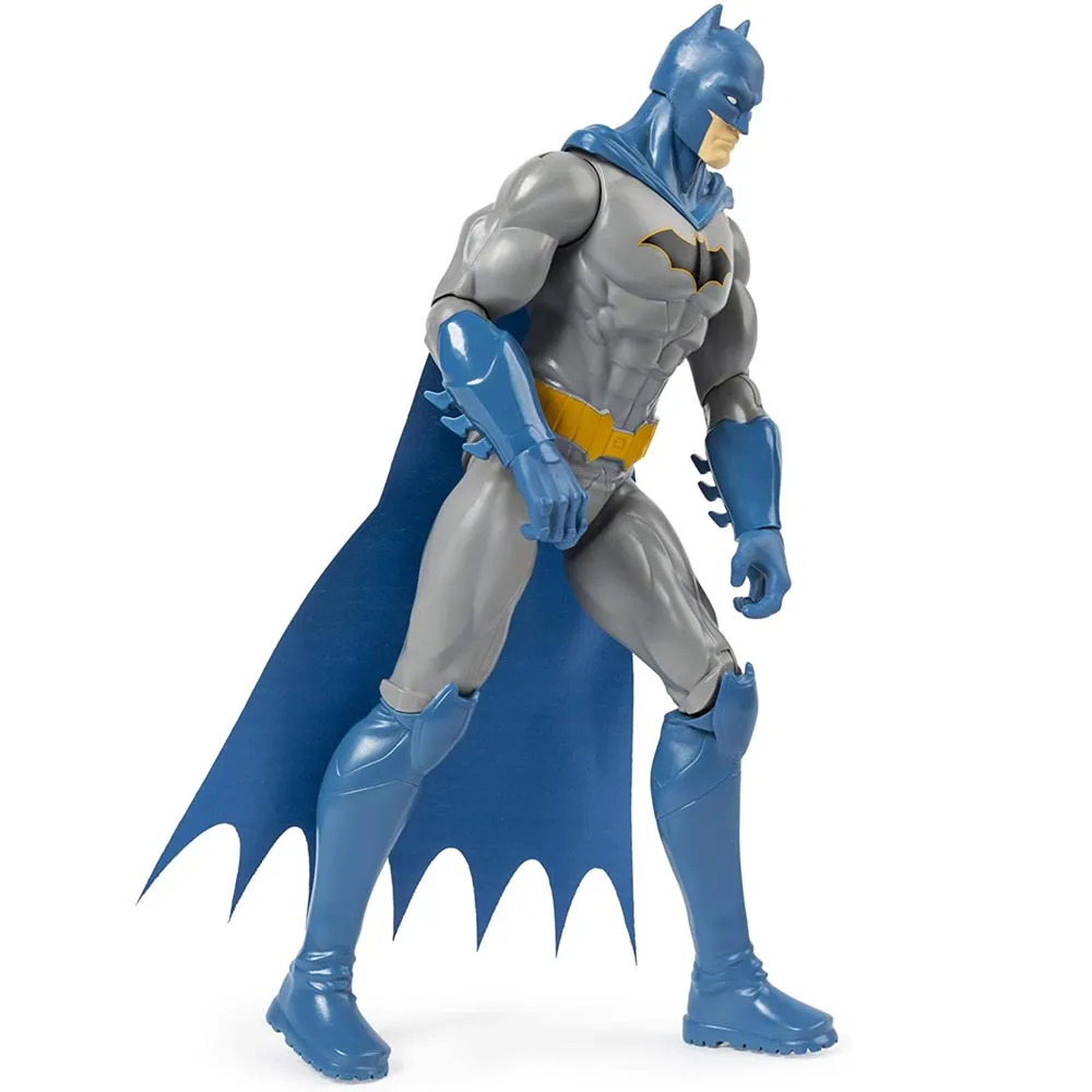 Action Figures Personaggio Batman Costume Blu Snodato 30cm Giocattolo Bambini