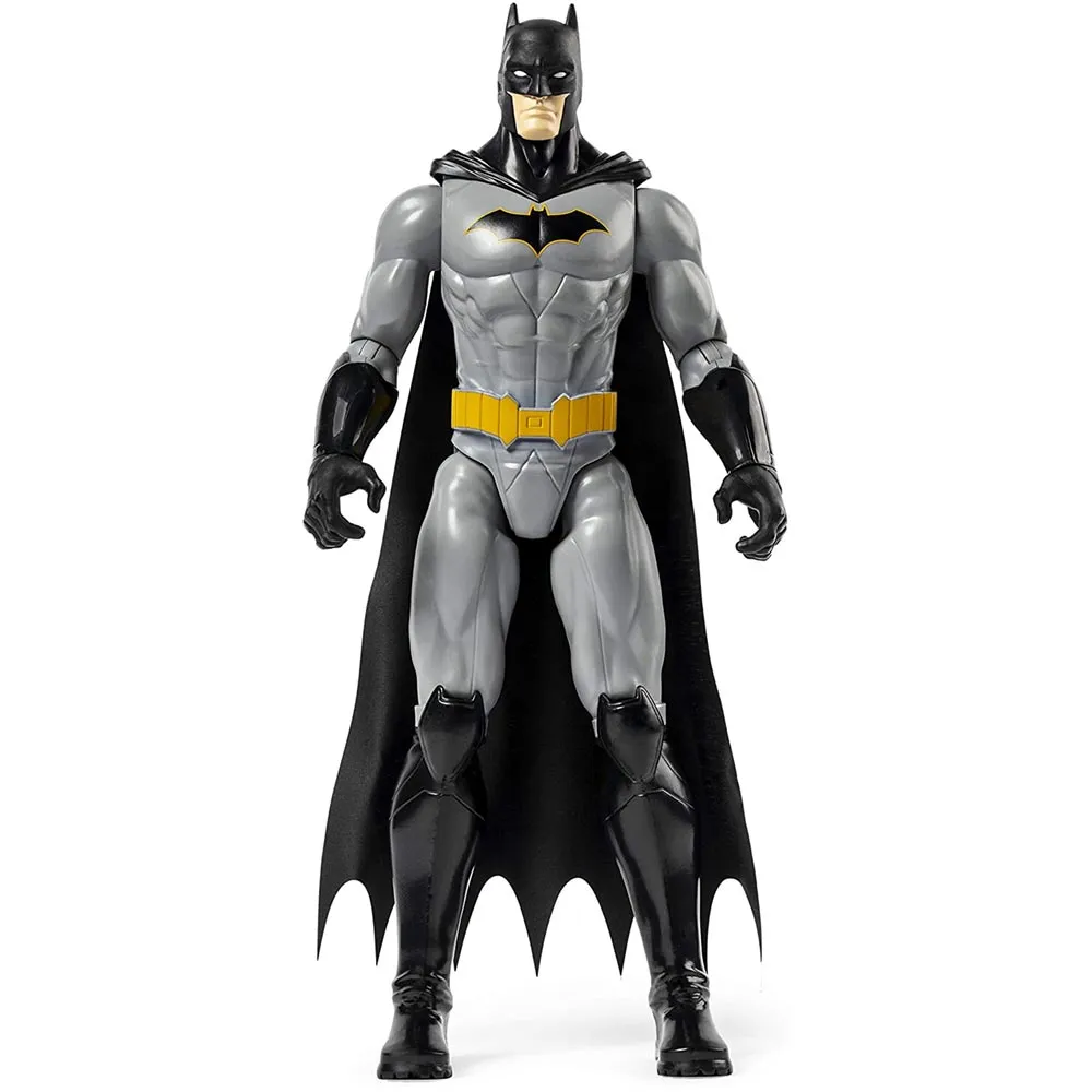 Action Figures Personaggio Batman Costume Grigio Snodato 30cm Giocattolo Bambini