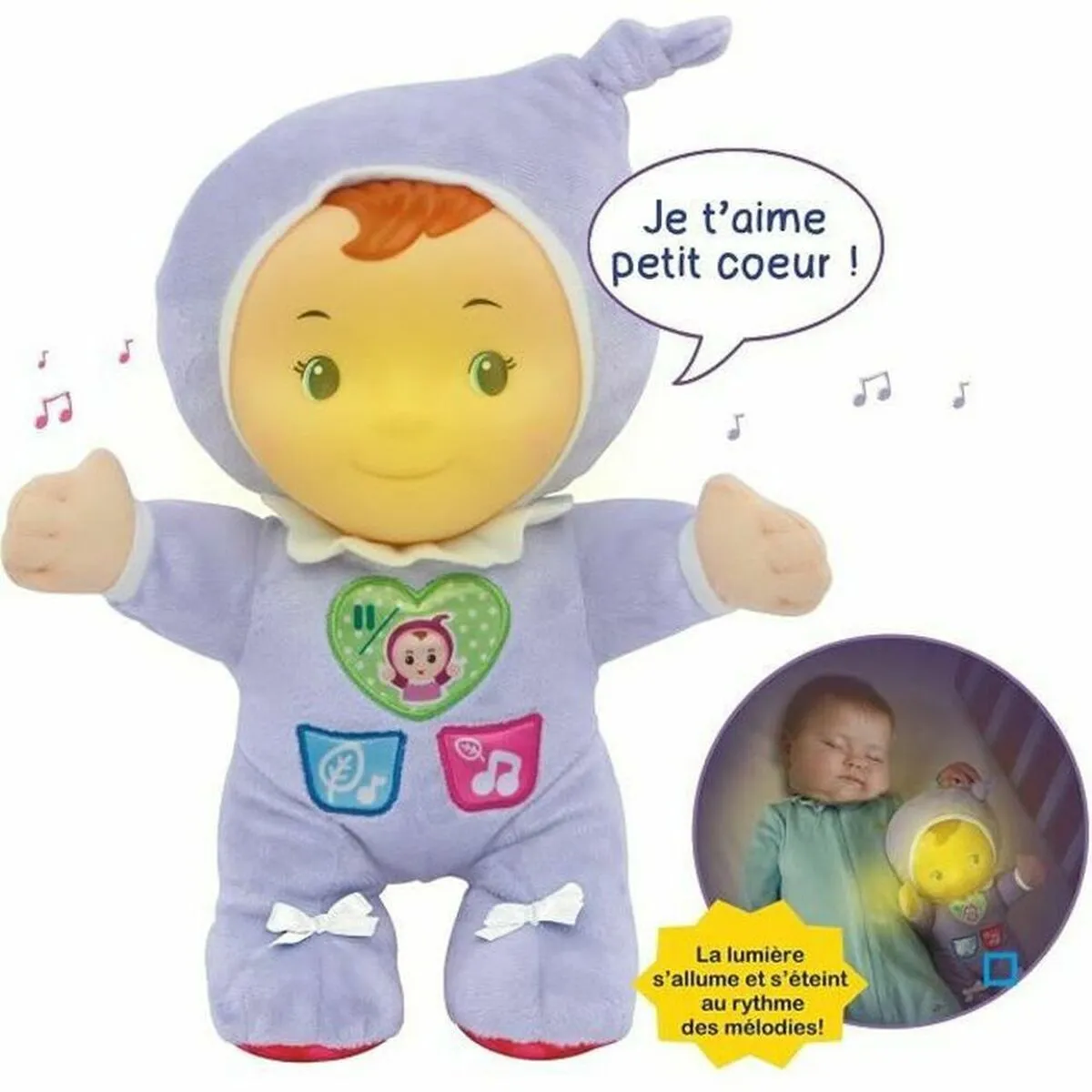 Peluche con Suono Vtech Baby Louison, mon lumi poupon