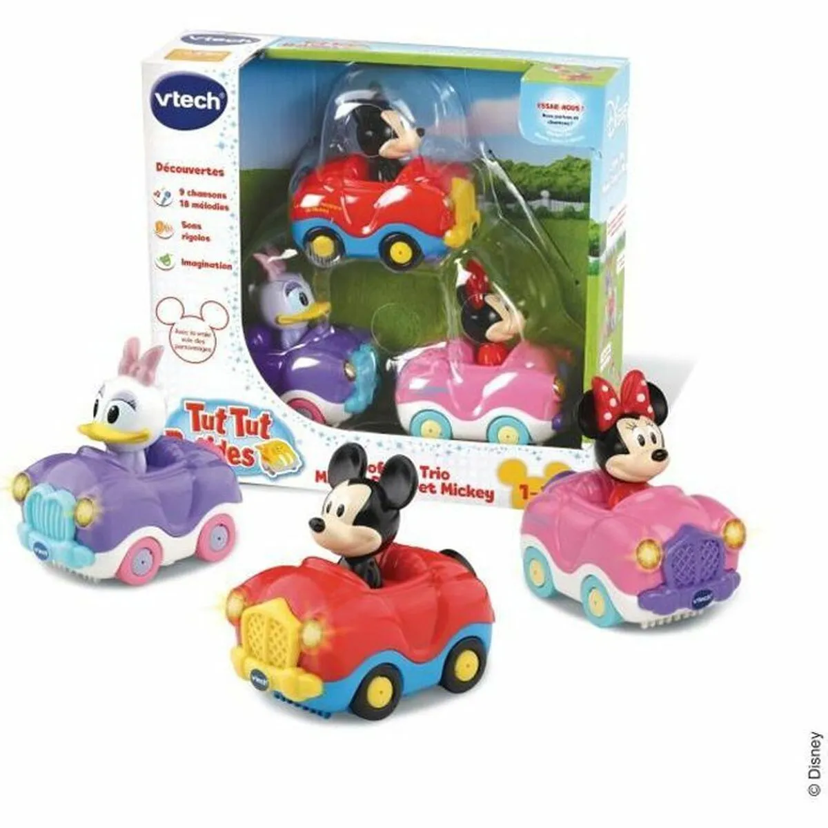 Veicolo Vtech Minnie / Mickey Trio Box