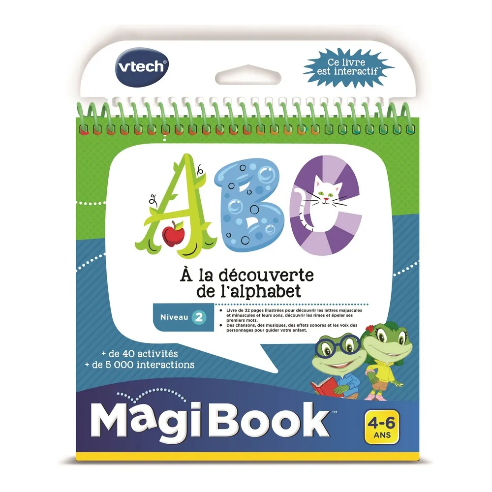 Quaderno Vtech Magibook Interactive Book  ABC, Discovering The Alphabet (FR)