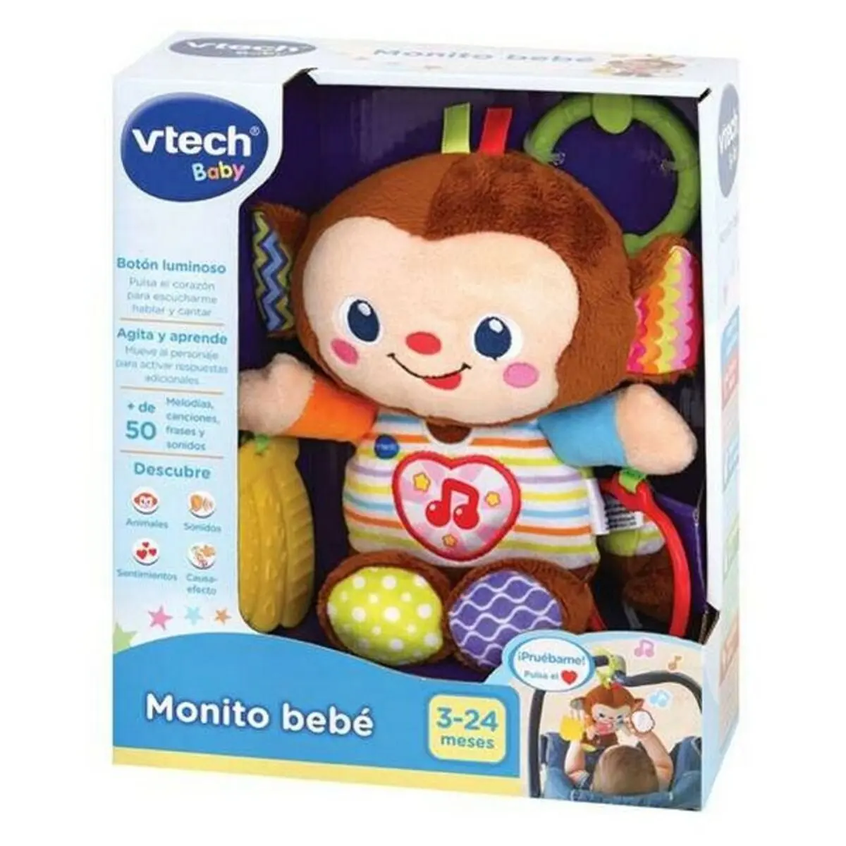 Peluche di Attività per Bambini Monito Bebé Vtech (ES)