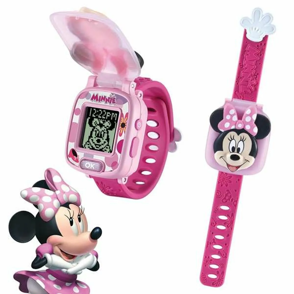 Orologio Bambini Minnie Mouse 22,5 x 4,8 x 3 cm Multifunzionale