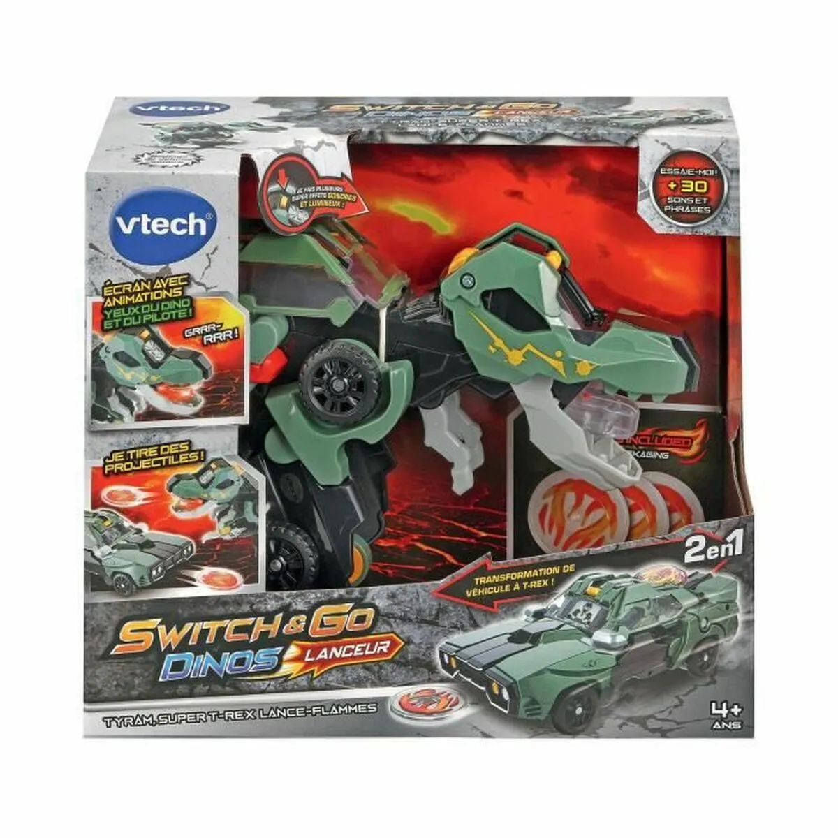 Playset di Veicoli Vtech Swich and Go Dinosauro