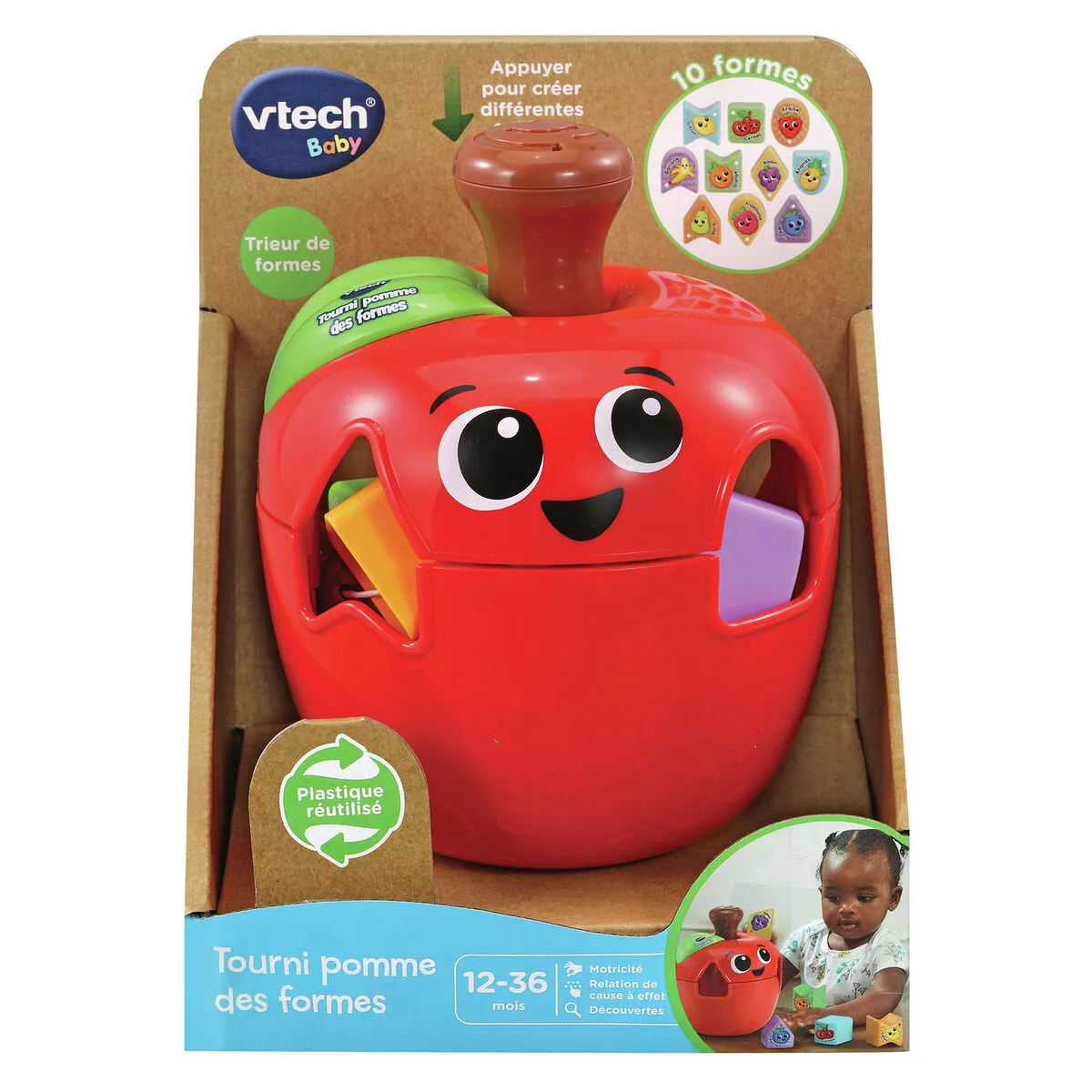 Giocattolo Interattivo per Bambini Vtech Baby Tourni Pomme Des Formes