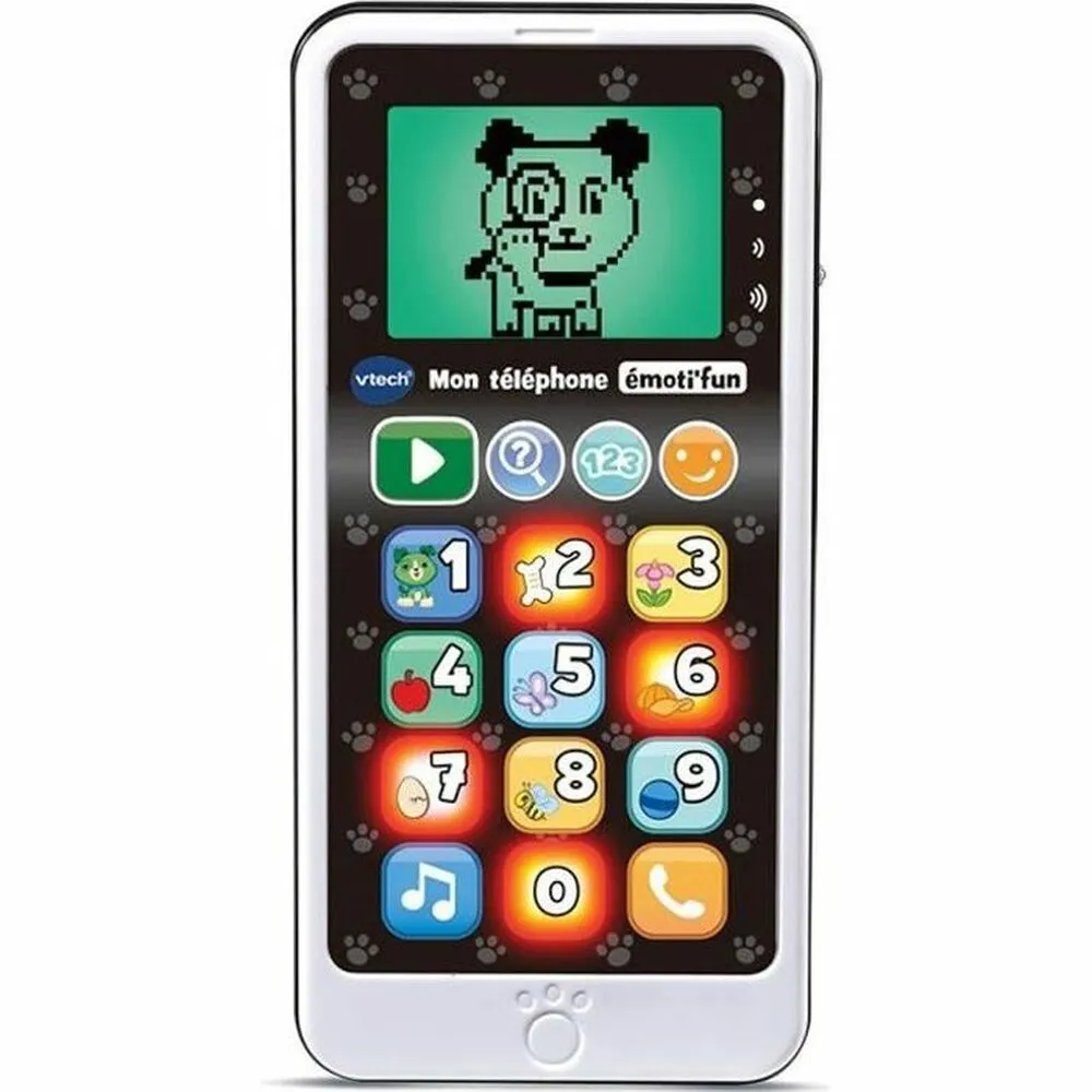 Telefono Giocattolo Vtech My Emoti'fun Black & White Phone (FR)