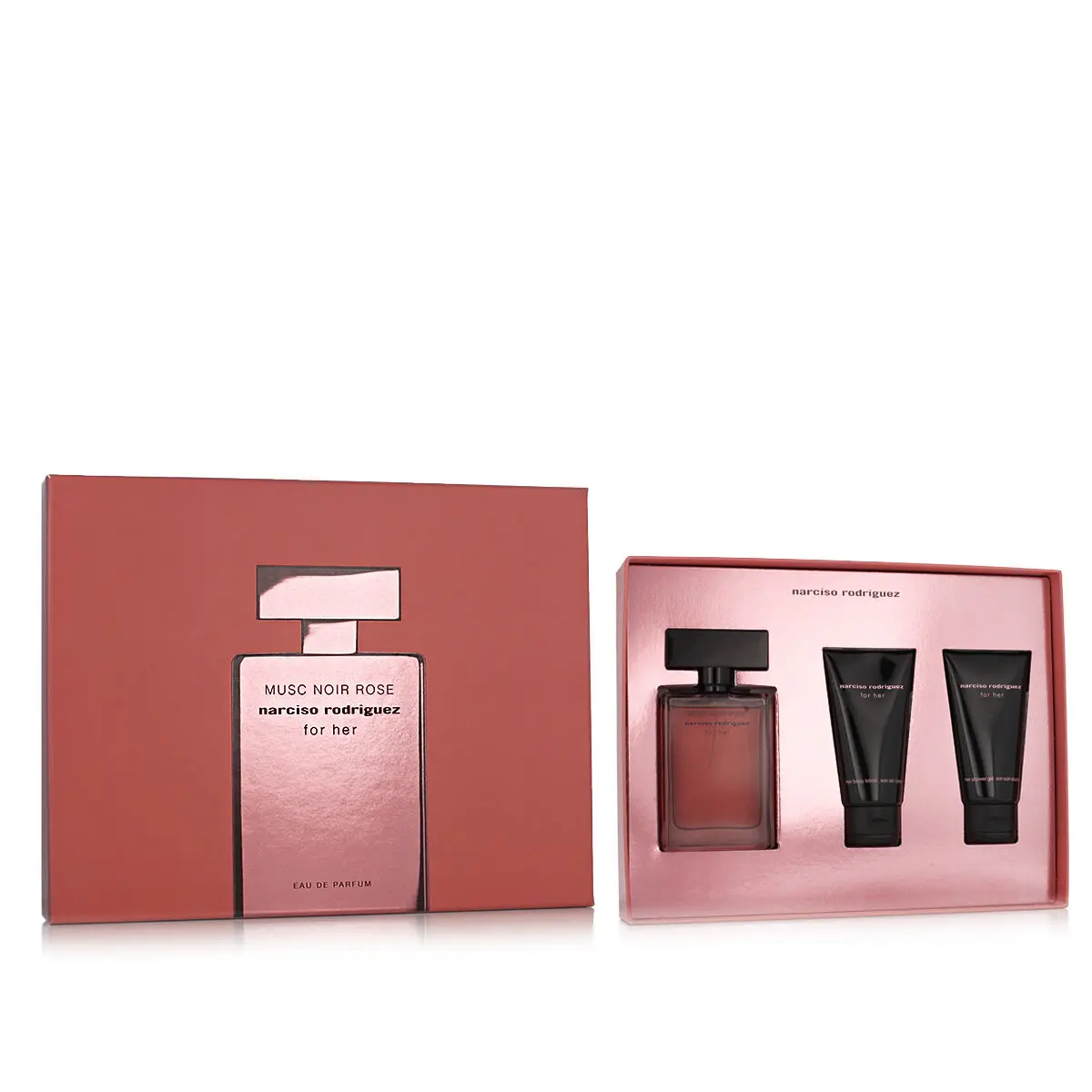 Profumo Unisex Narciso Rodriguez Musc Noir Rose For Her EDP 3 Pezzi