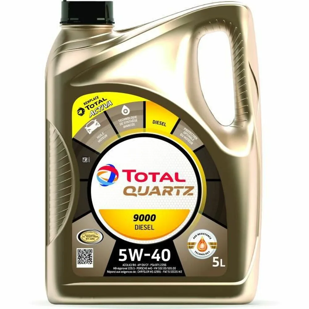 Olio per Motore Auto Total QUARTZ 9000 5 L Diesel 5W40