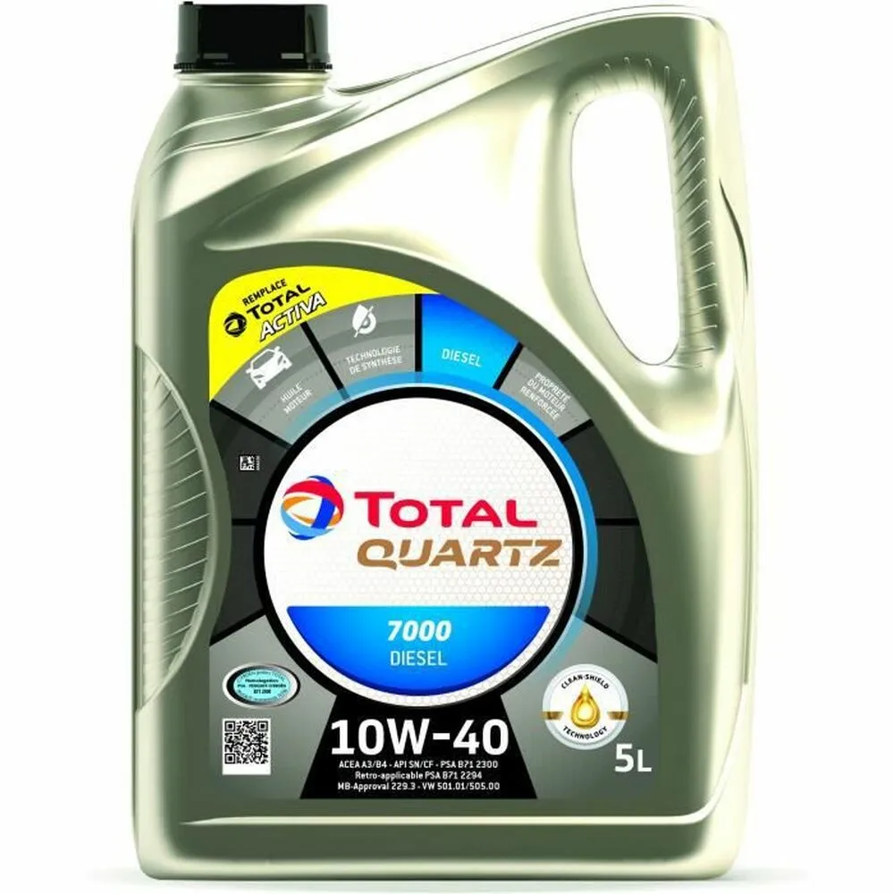 Olio di motore Total QUARTZ 7000 DIESEL 10W40 5 L 10W40