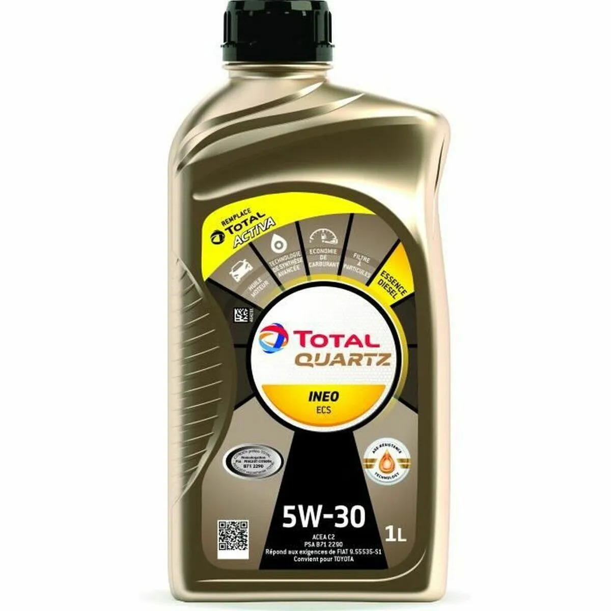 Olio per Motore Auto Total QUARTZ INEO ECS 1 L 5W30