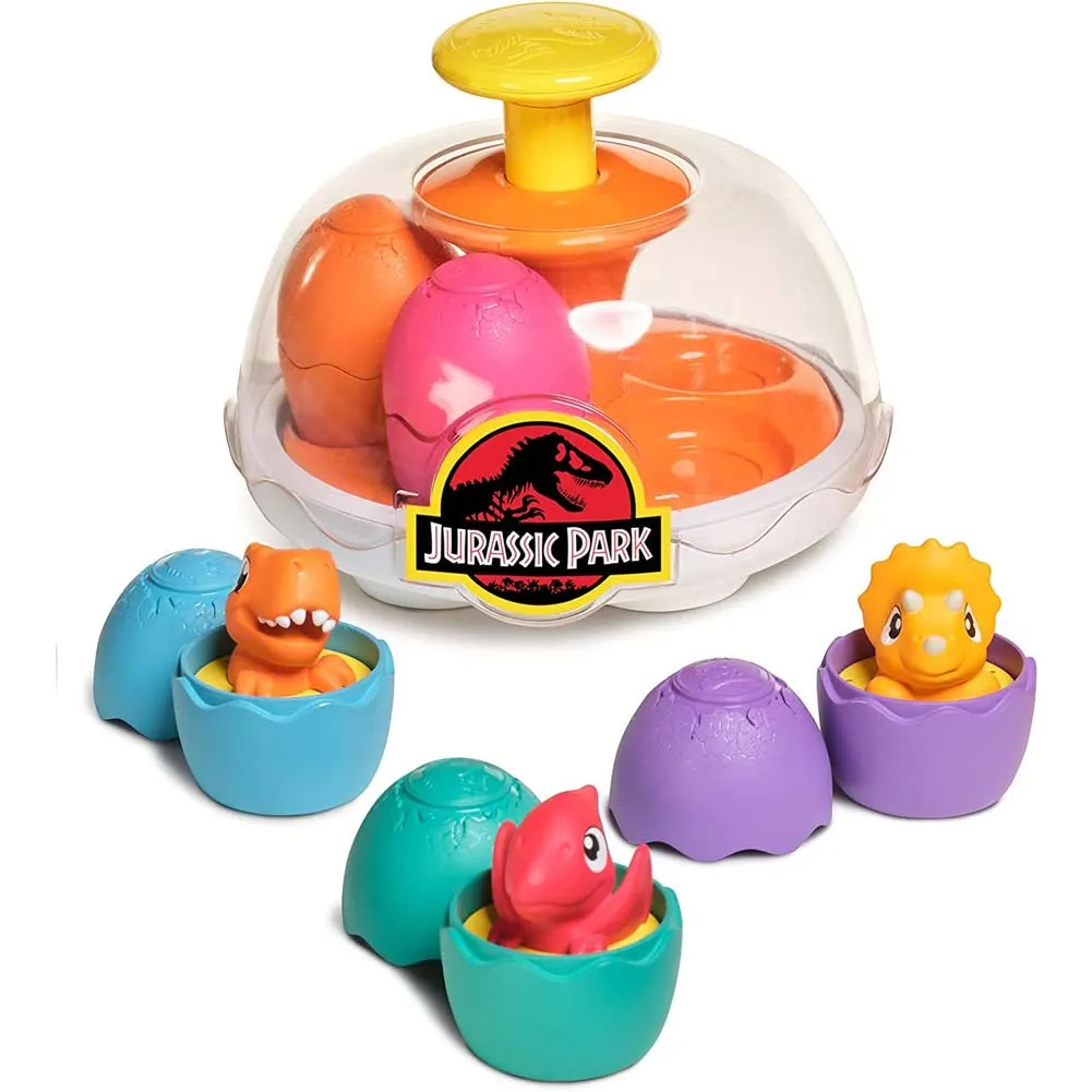 Trottola Jurassic Worls Tomy Spin & Hatch Dino Eggs Dinosauri Gioco Idea Regalo