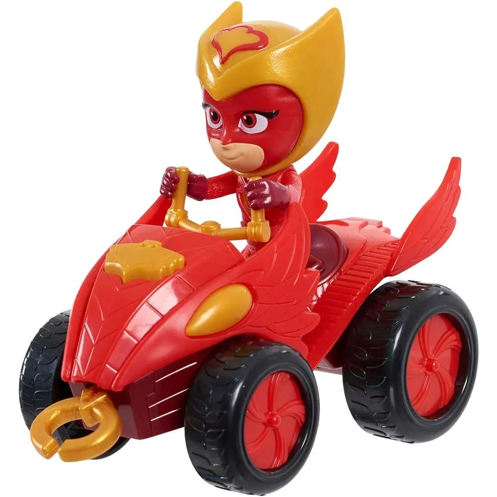 Pj Masks Quad Eulette con Personaggio da 8cm e Verricello Giocattolo Idea Regalo