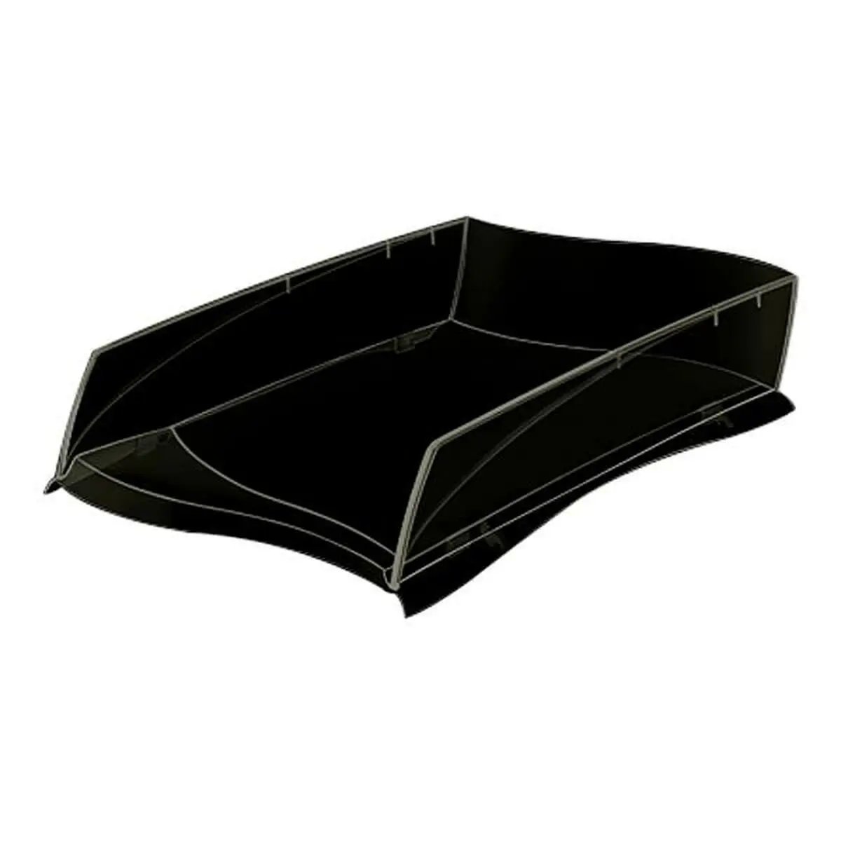 Vassoio Portadocumenti Cep 1003000161 Plastica Nero 1 Unità