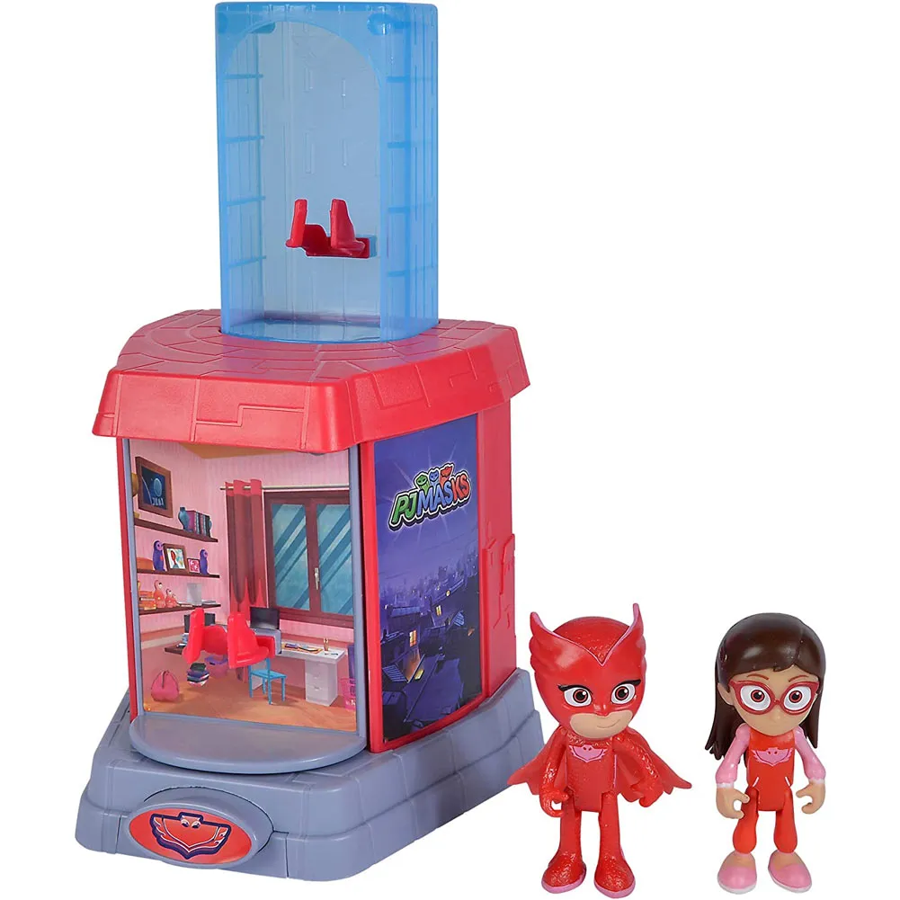 PJ Masks Trasformazione Amaya Gufo Multicolore Gioco Base Segreta con Pulsante