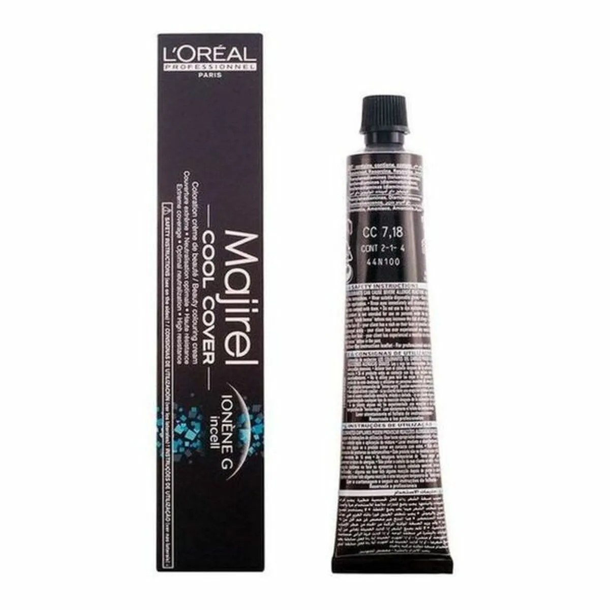 Tintura Permanente Majirel Cool-Cover L'Oreal Professionnel Paris LMCC718 Nº 7,18 50 ml