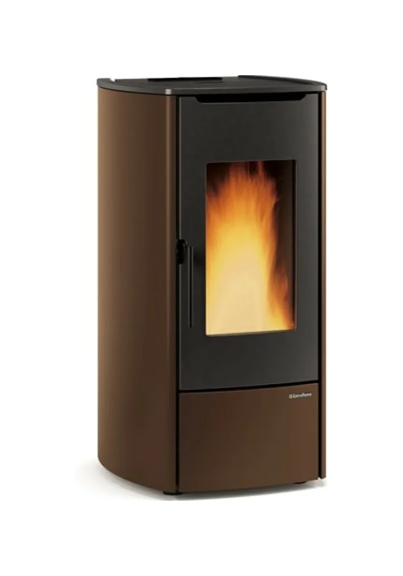 Termostufa a pellet Extraflame Nordica MARINA IDRO H11  ventilata 12 kw Bronzo