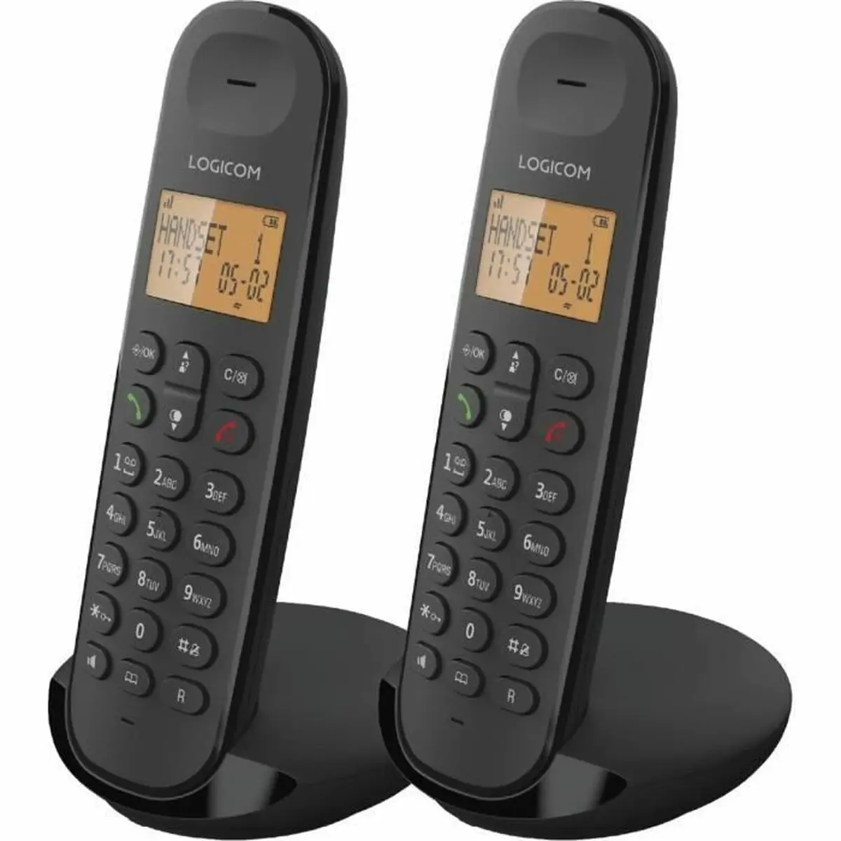 Telefono Fisso Logicom DECT ILOA 250 DUO Nero