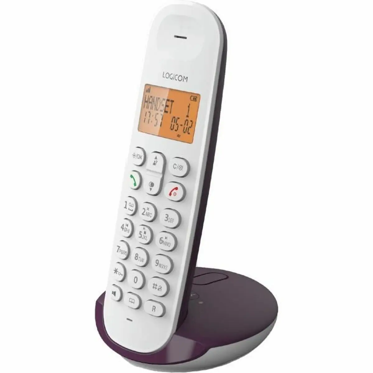 Telefono Fisso Logicom DECT ILOA 155T Melanzana