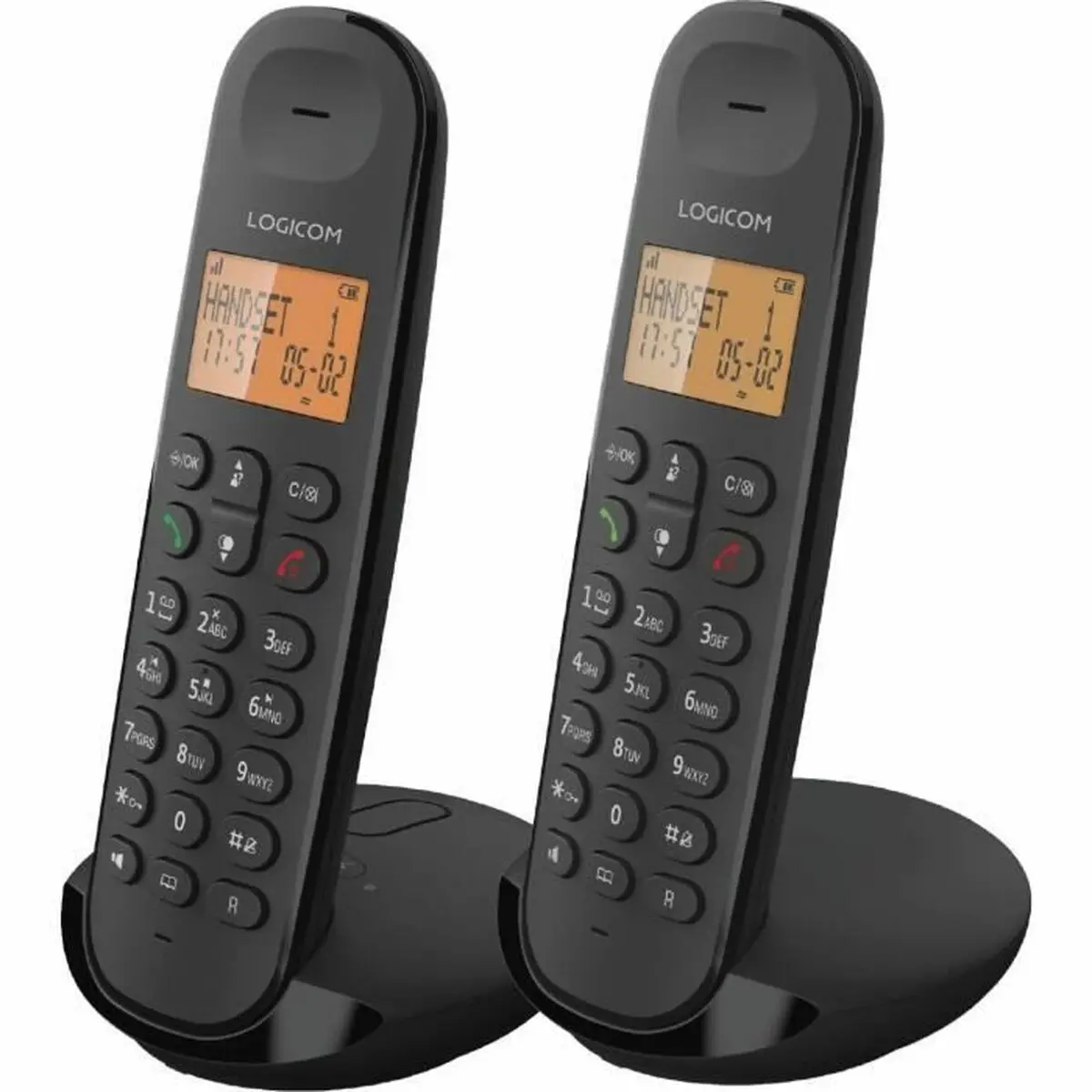 Telefono Fisso Logicom DECT ILOA 255T DUO Nero