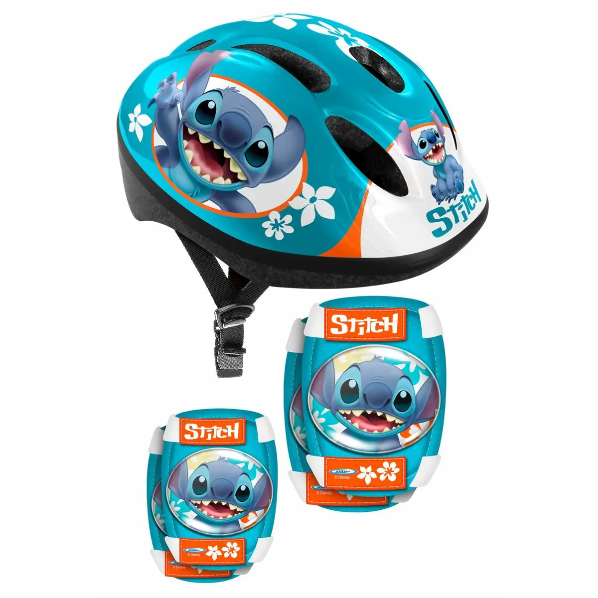 Set di Protezione Sportiva Disney Stitch Azzurro