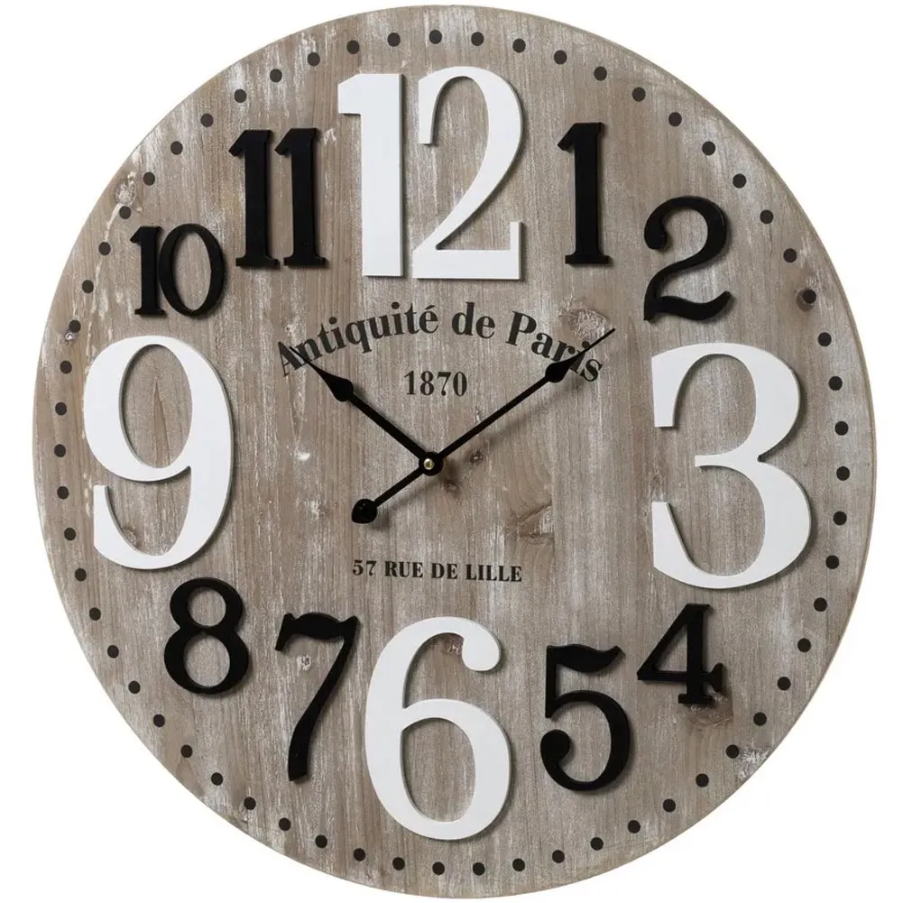 Orologio da Parete MDF Silenzioso Multicolore Design Contemporaneo 60x4,50x60 cm